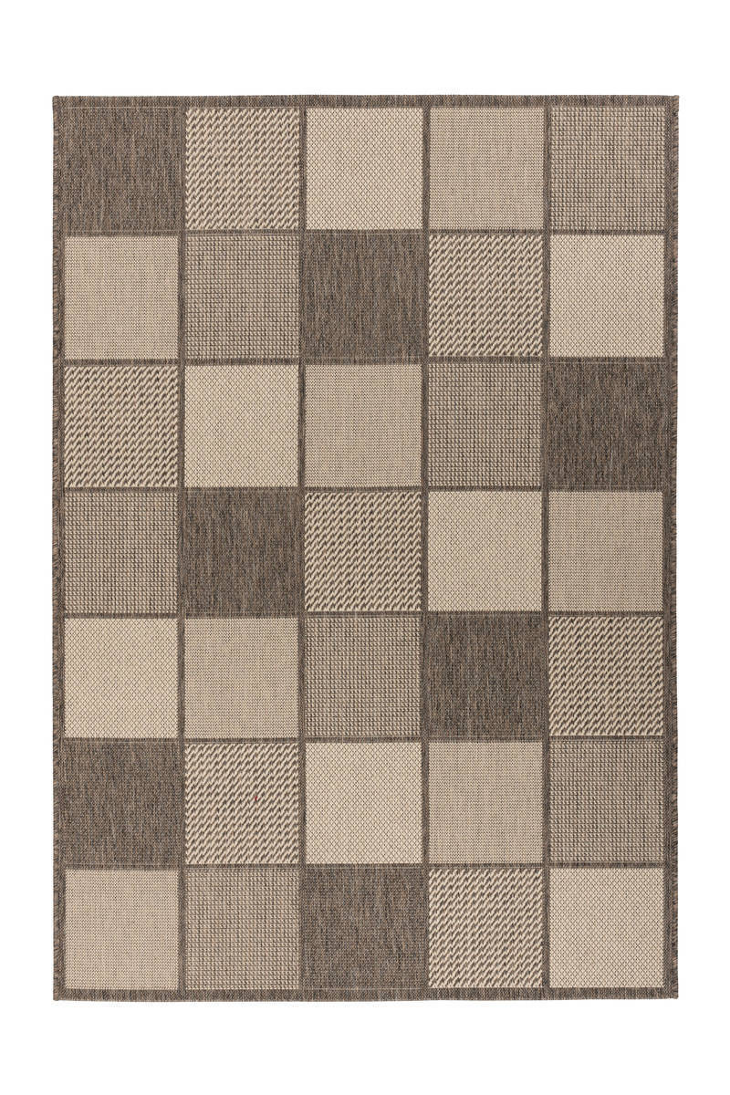 Outdoor-Kurzflorteppich SPLASH 400 - braun-creme - 80x150 cm