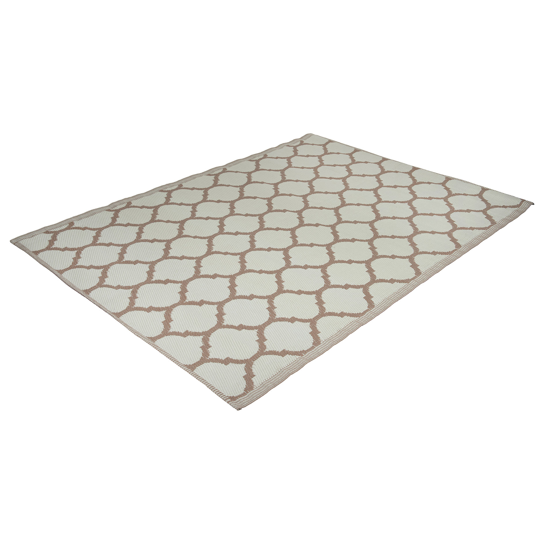 Outdoorteppich - beige-weiß - 90x150 cm