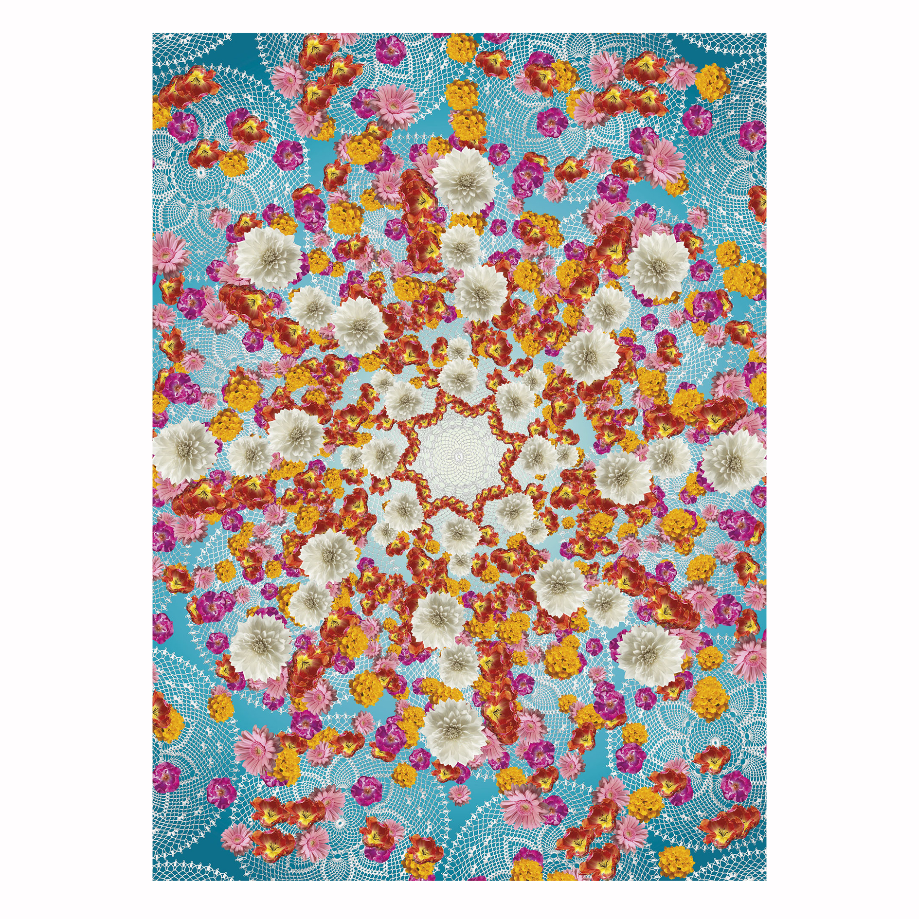 Papier-Fototapete HAPPINESS - bunt - 184x254 cm