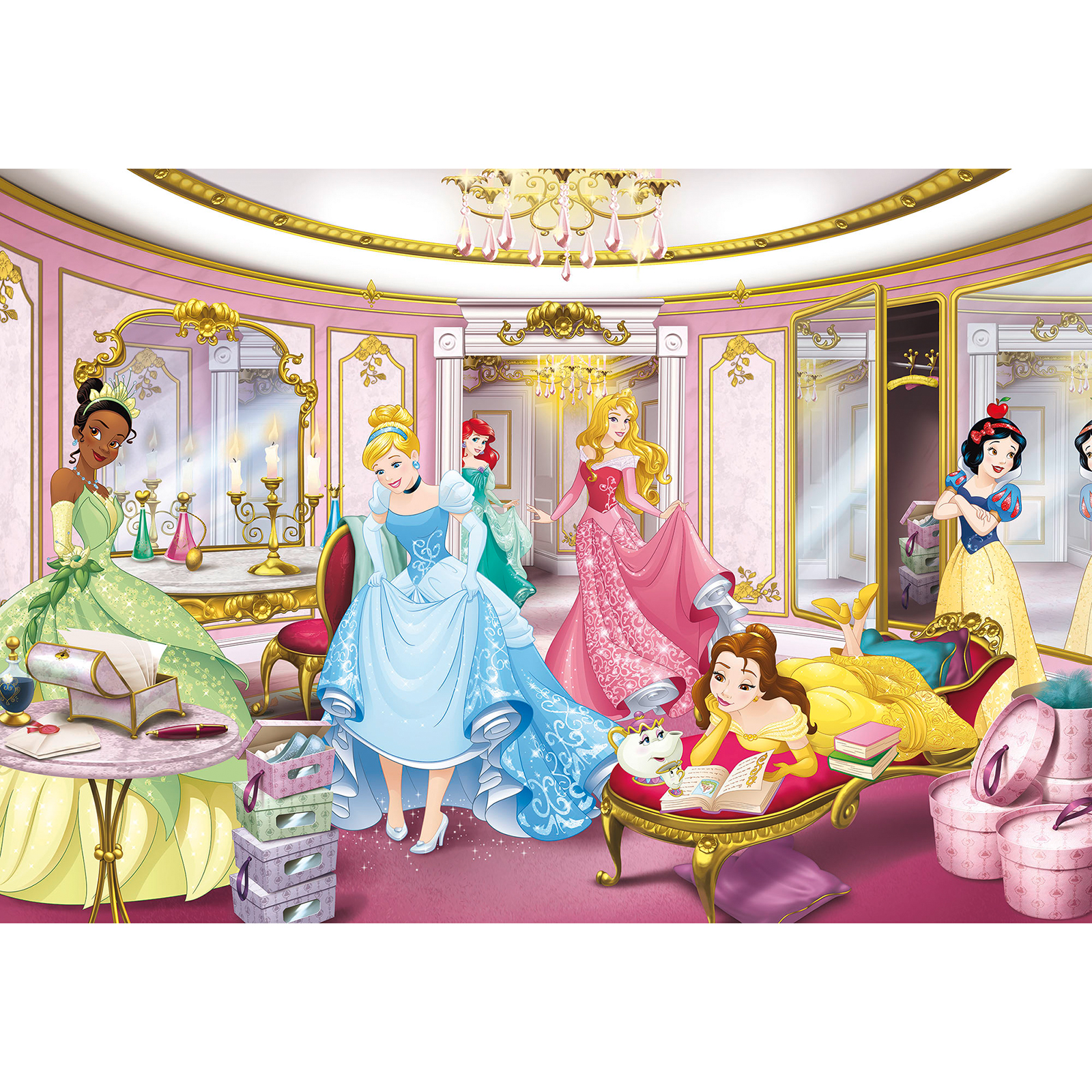 Papier-Fototapete PRINCESS MIRROR - bunt - 368x254 cm