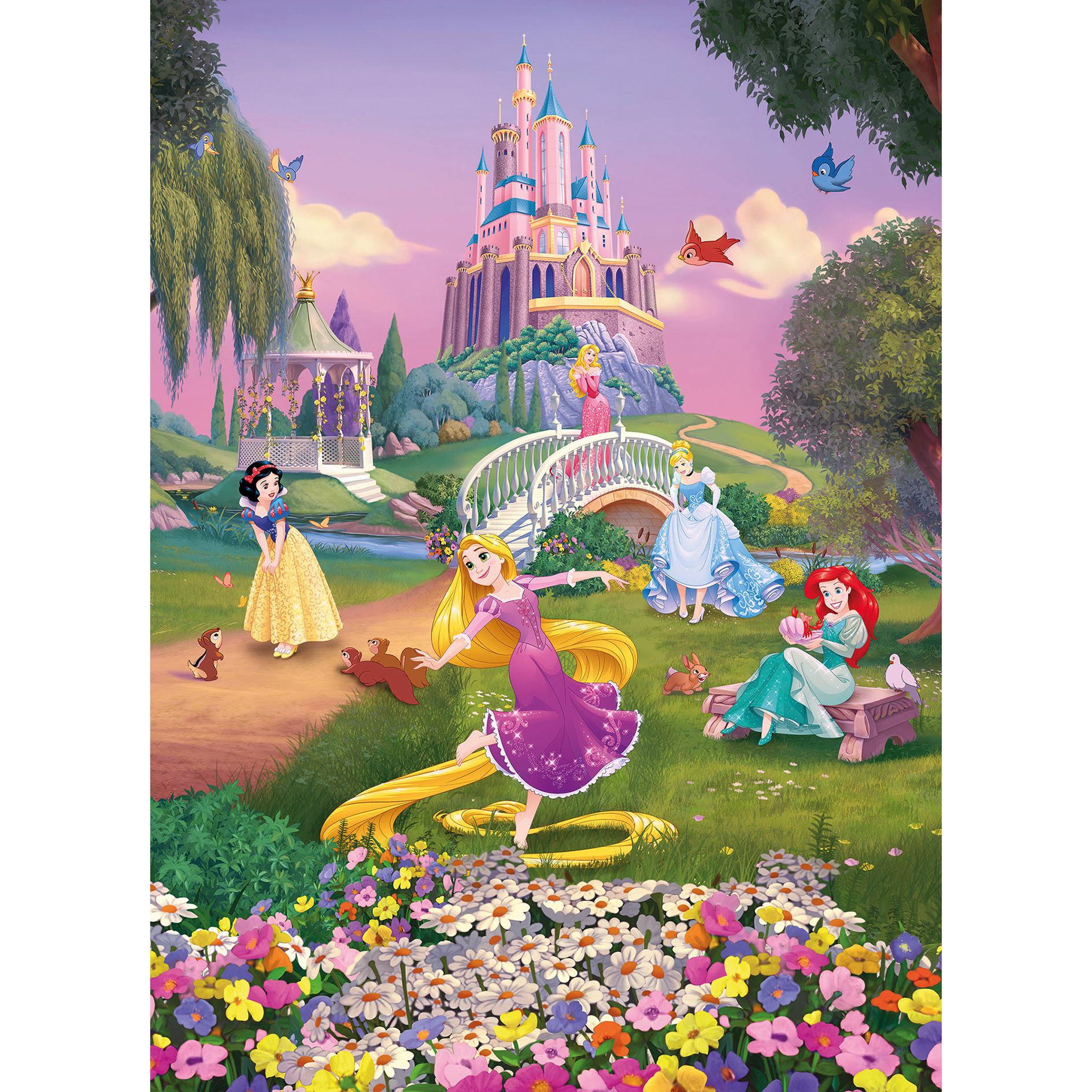 Papier-Fototapete PRINCESS SUNSET - bunt - 184x254 cm