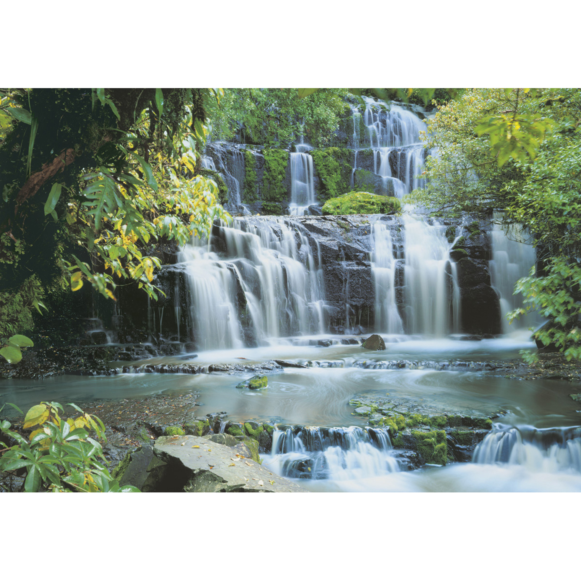 Papier-Fototapete PURA KAUNUI FALLS - bunt - 368x254 cm