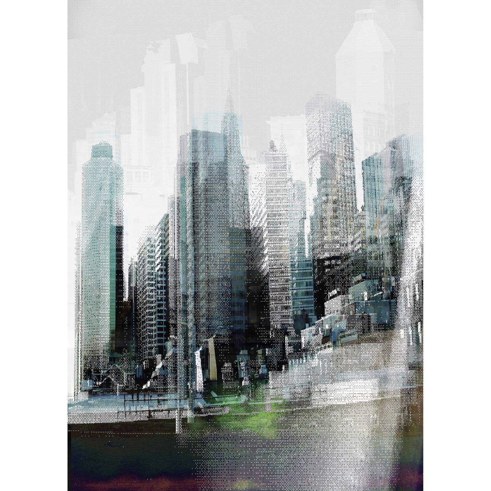 Papier-Fototapete RUSH - bunt - 184x254 cm