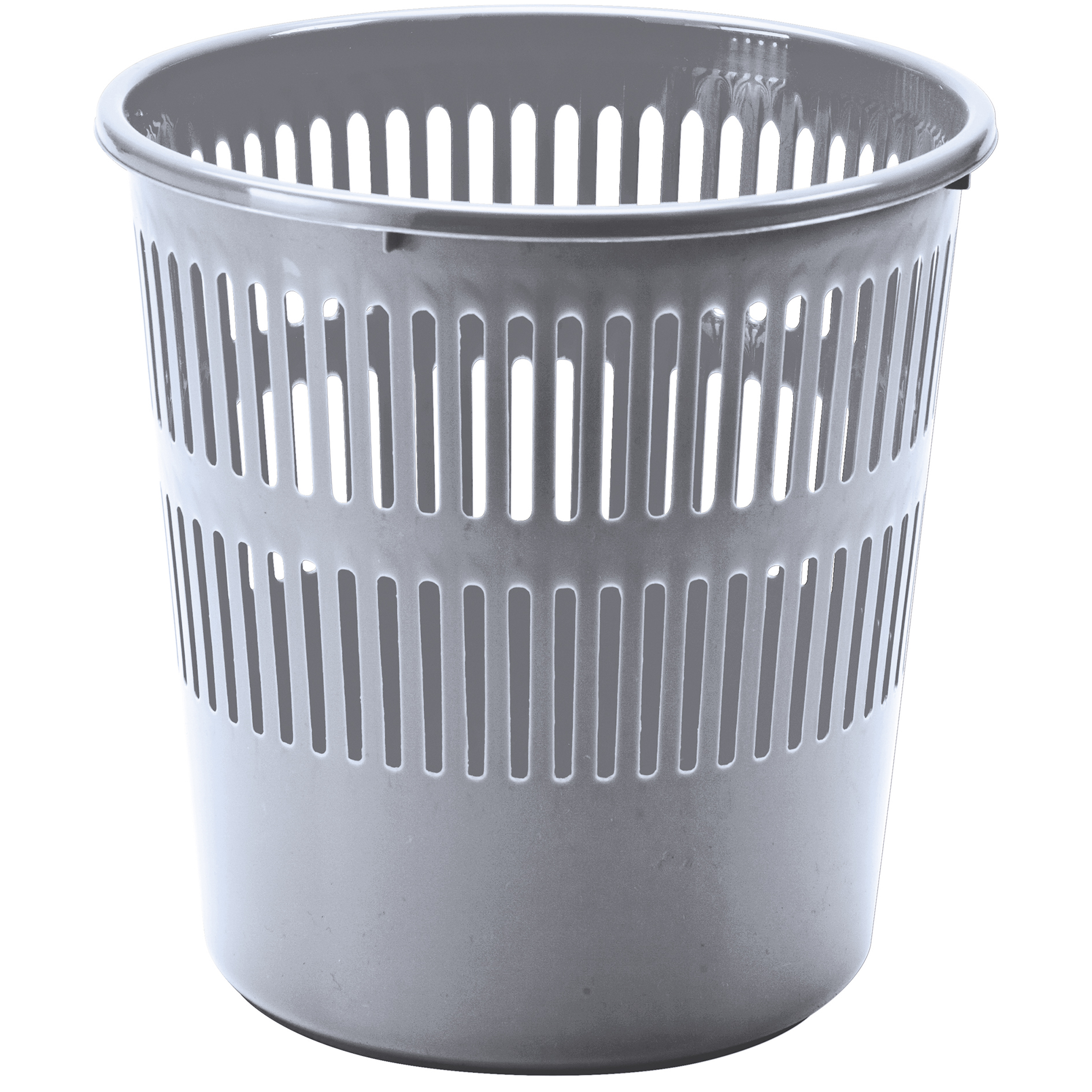 Papierkorb - silber - 12 Liter
