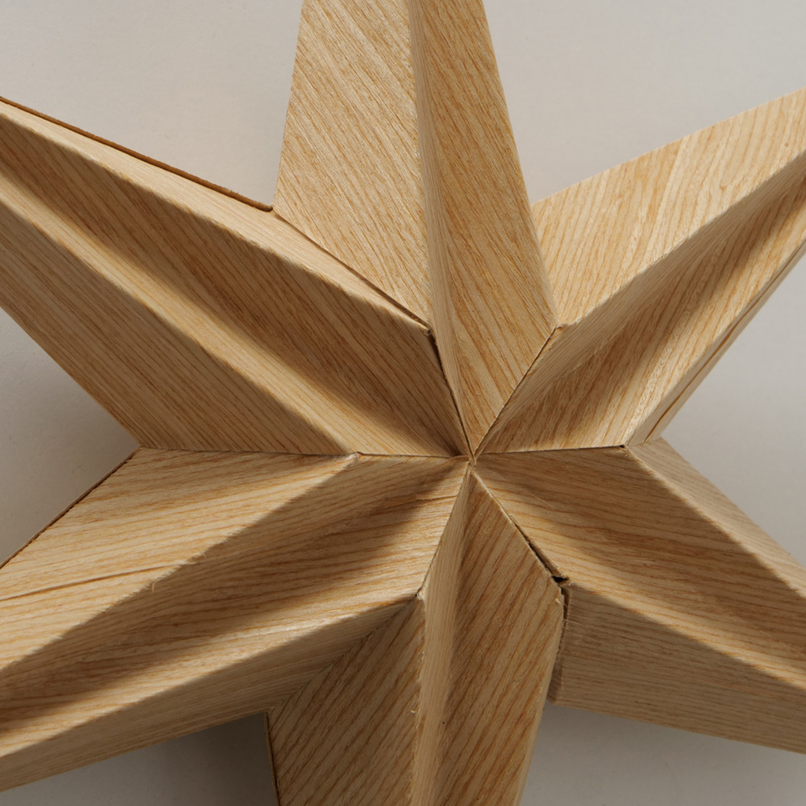 Papierstern - natur - Holzoptik - Ø 30 cm