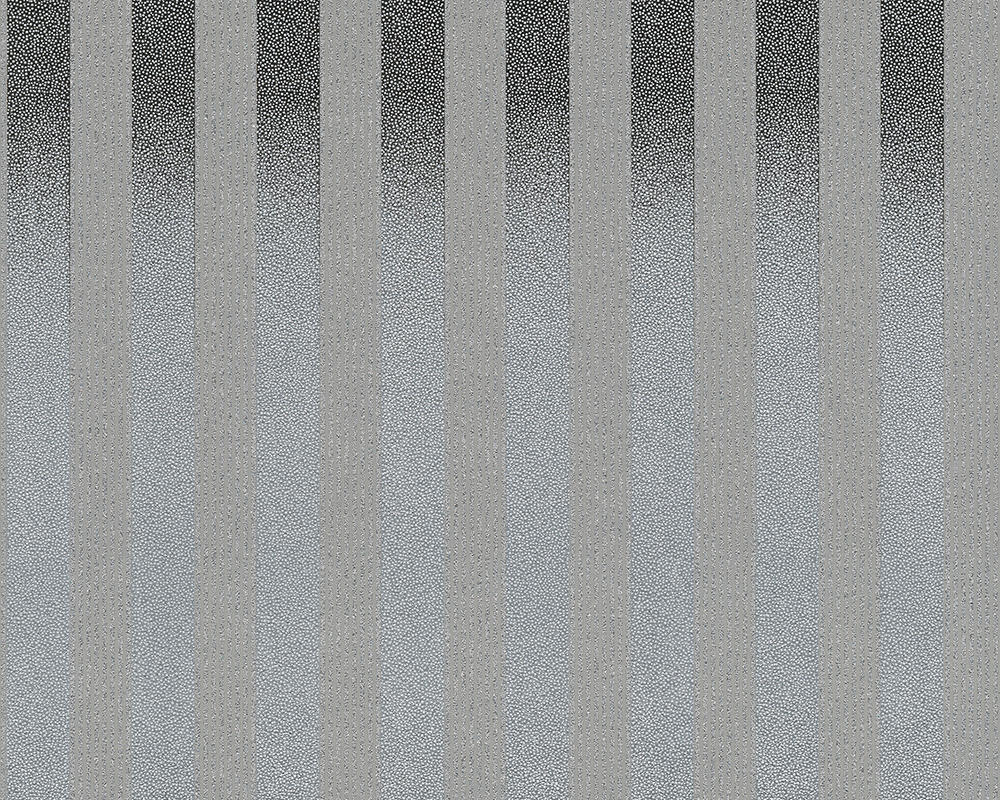 Papiertapete BLACK & WHITE 3 - grau-schwarz - Streifen - 10 Meter