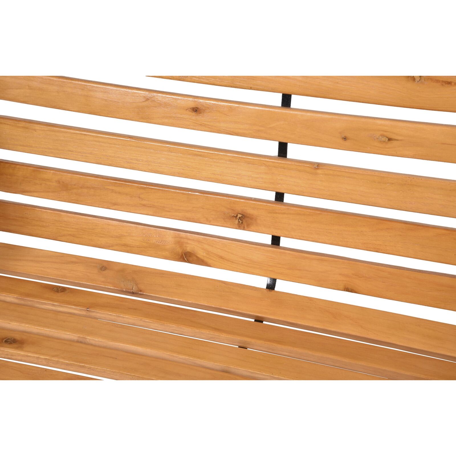 Parkbank BELLEVUE - naturbraun-schwarz - 2-Sitzer