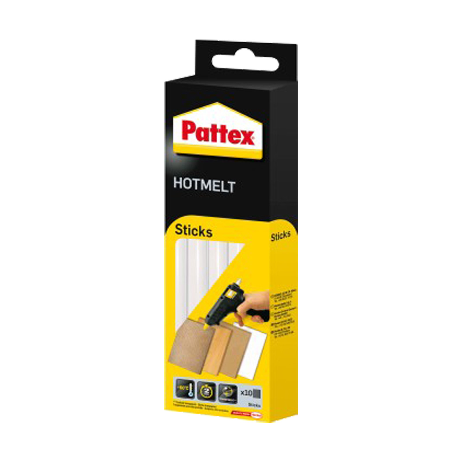 Pattex Heißklebepatronen- transparent - 10 Stück - 11 mm