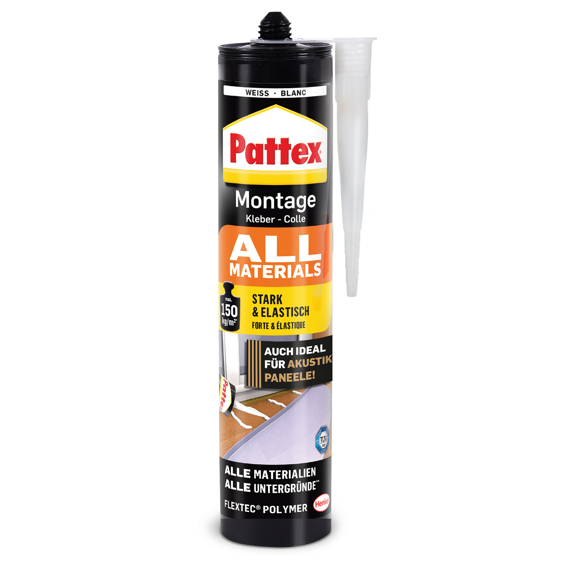 PATTEX Montagekleber All Materials PXA47 - weiß - 450 g
