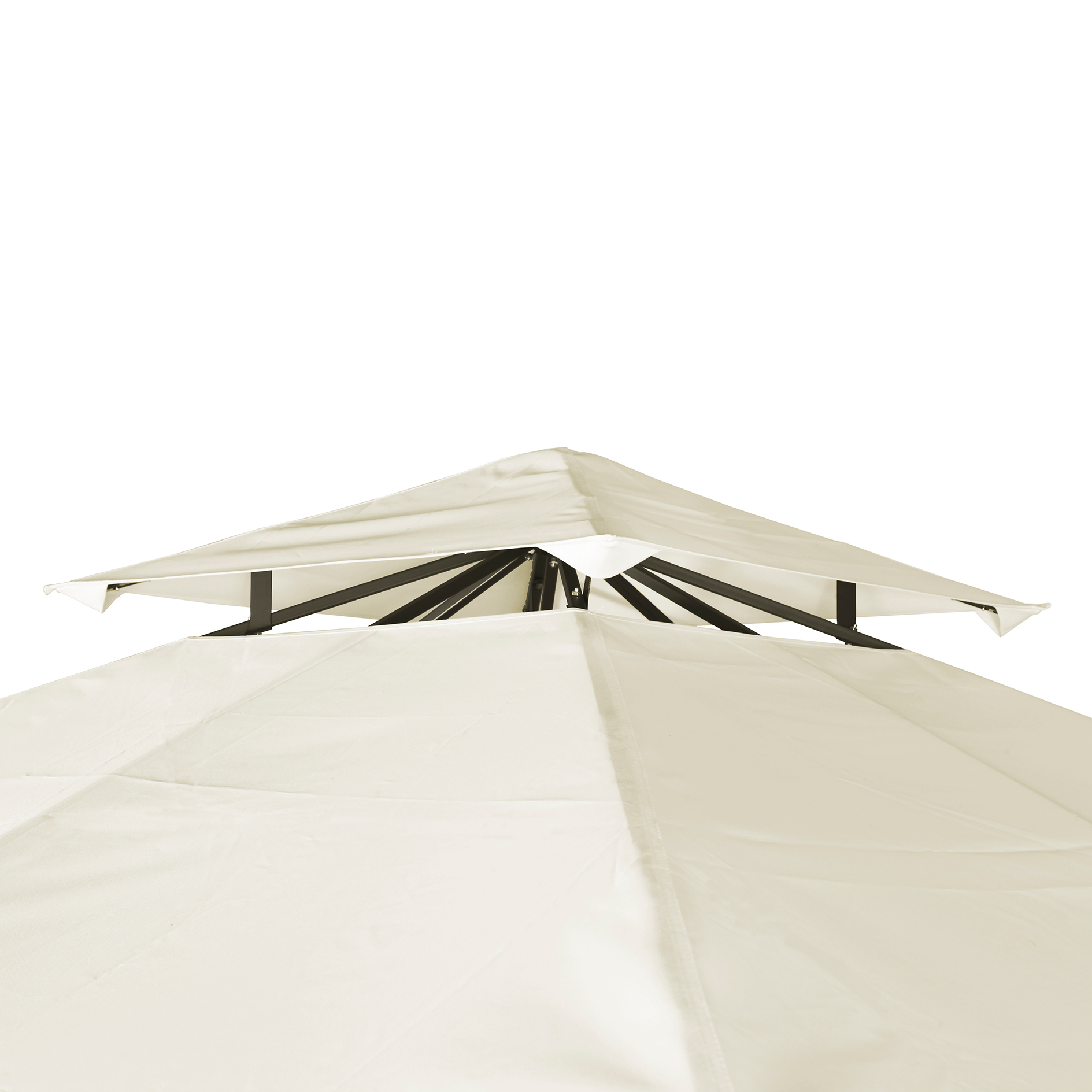 Pavillon - beige-anthrazit -  3x3 Meter
