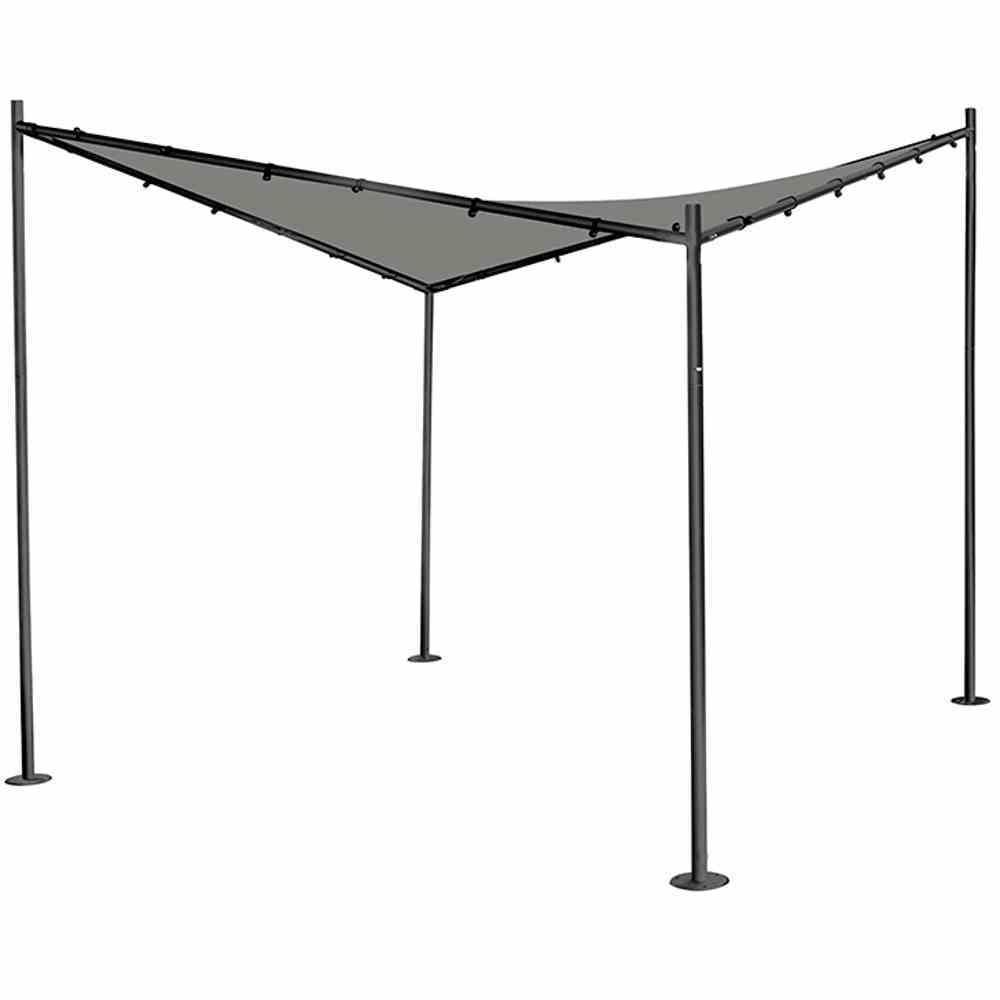 Pavillon BERLINO - hellgrau-grau - 3x3 Meter