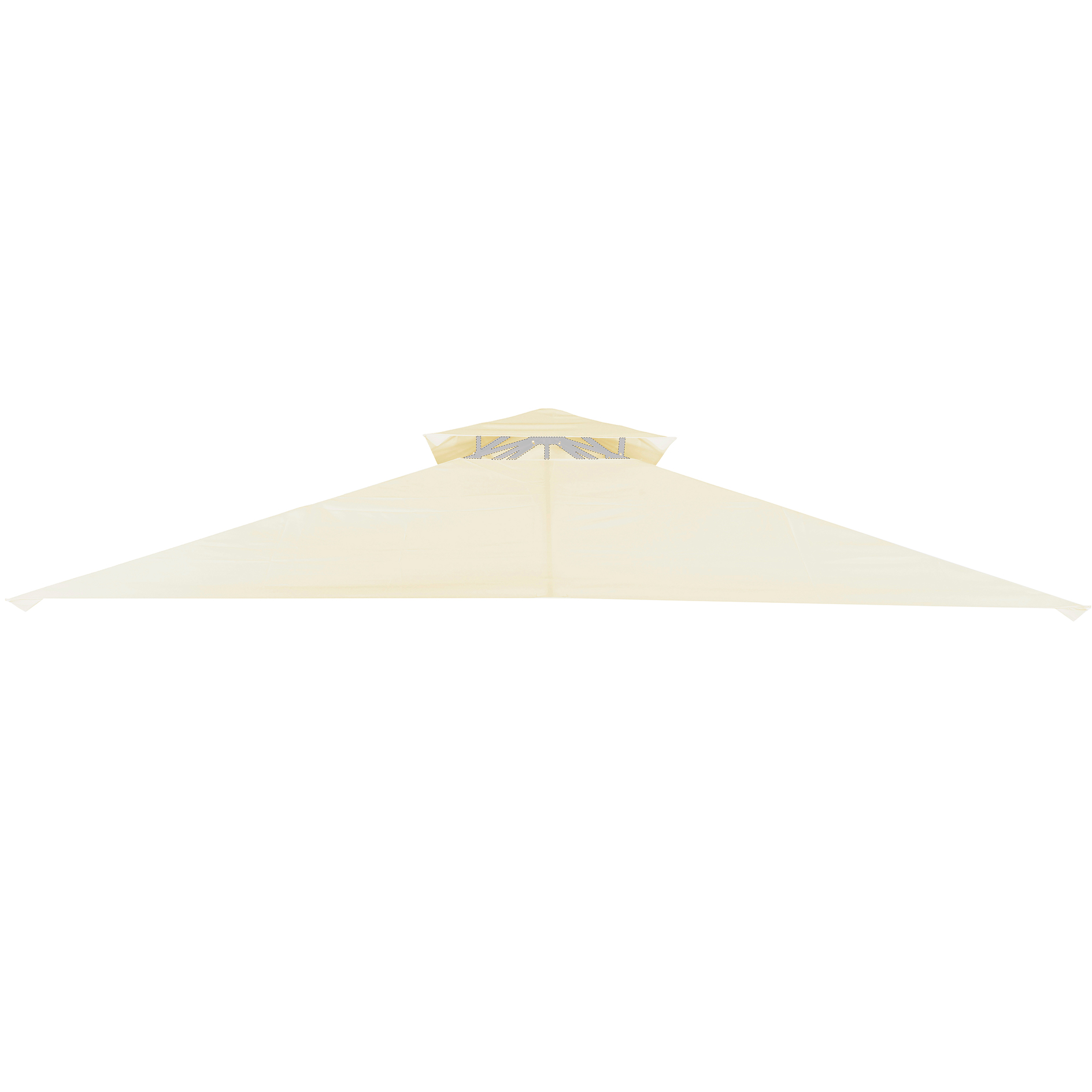 Pavillon-Bezug - beige - Ersatzbezug - 3x3 Meter