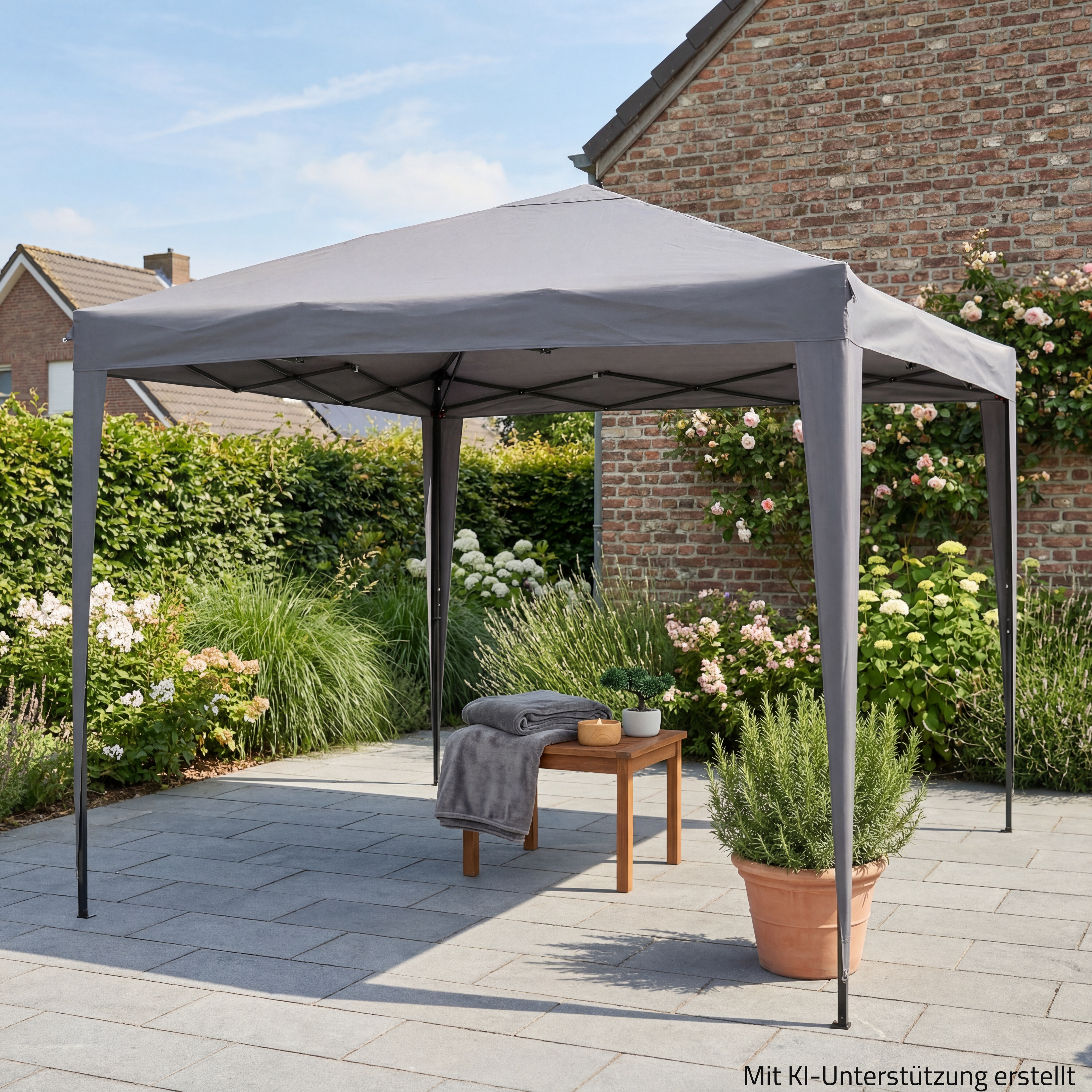 Pavillon STARTER - grau - 300x300 cm