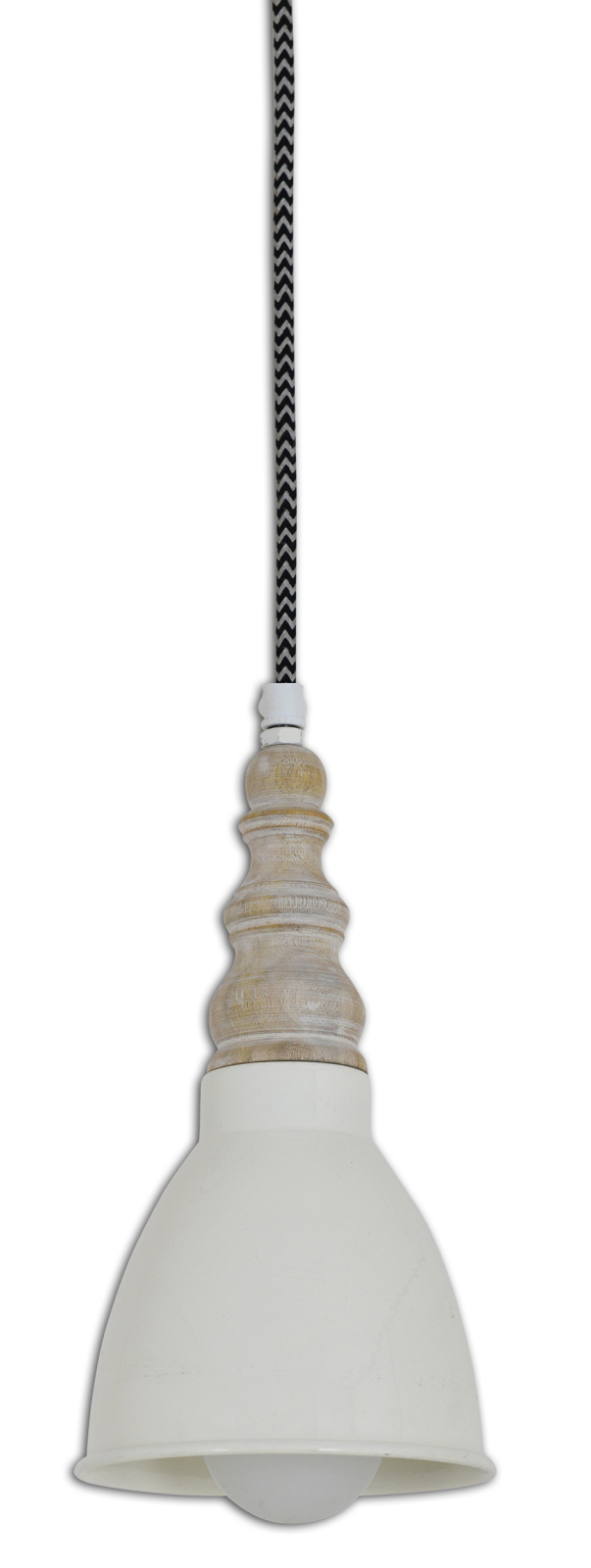 Pendelleuchte DELHI - elfenbein - 113 cm