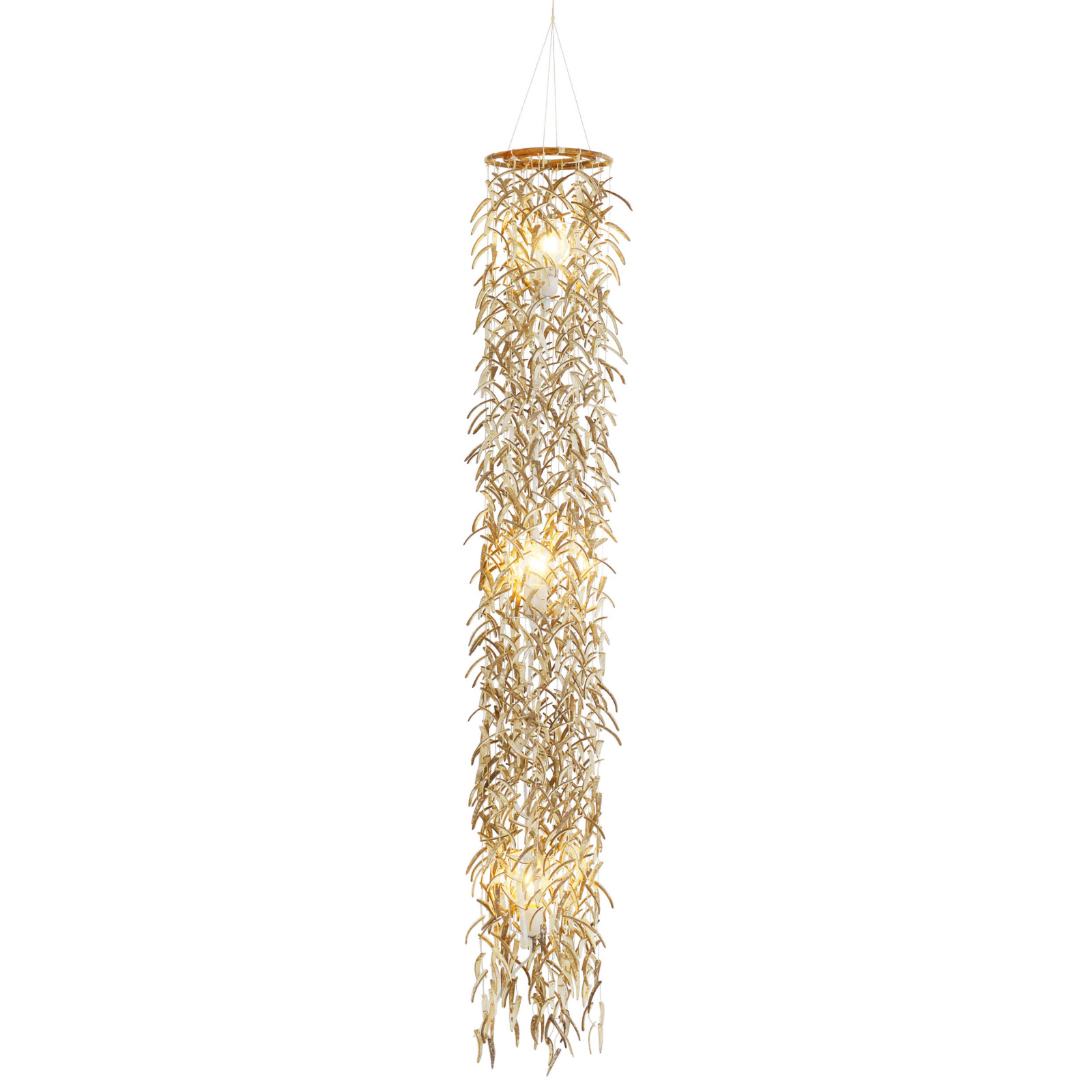 Pendelleuchte KOKOS - beige - 180 cm hoch