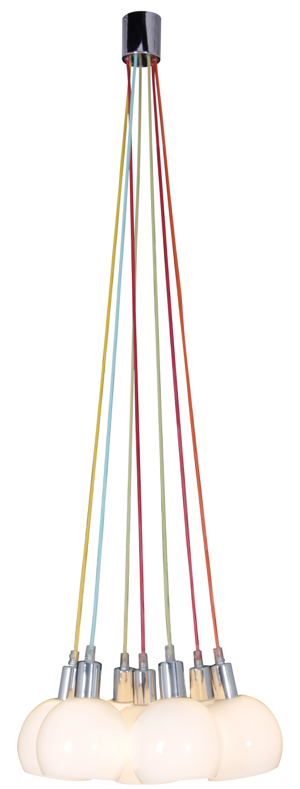Pendelleuchte RAINBOW BOWL - bunte Pendel - Glas