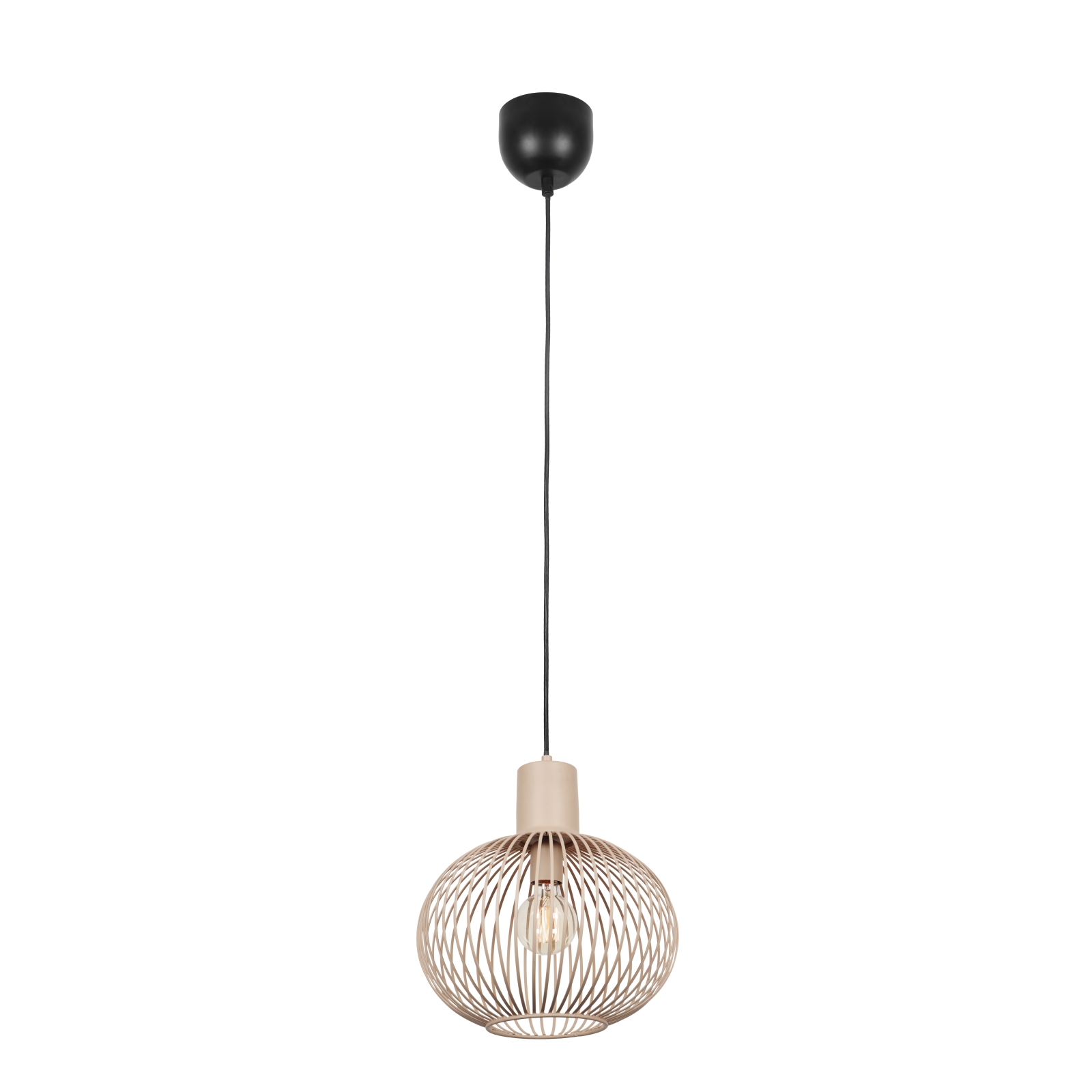 Pendelleuchte - sandfarben - einflammig - Ø 33 cm