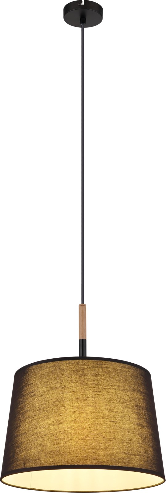Pendelleuchte - schwarz matt - Ø 38 cm