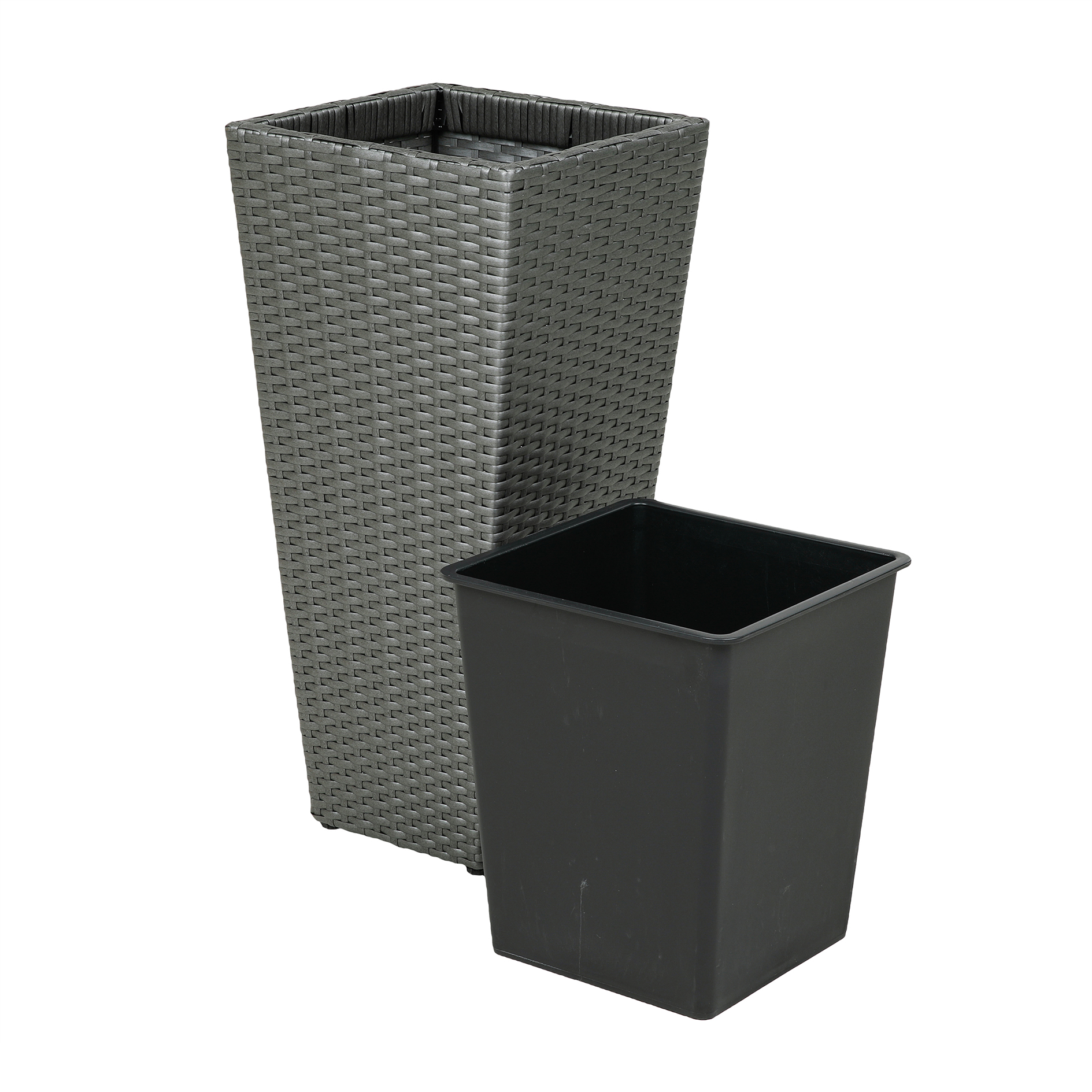 Pflanzkübel betongrau Polyrattan Online bei ROLLER kaufen