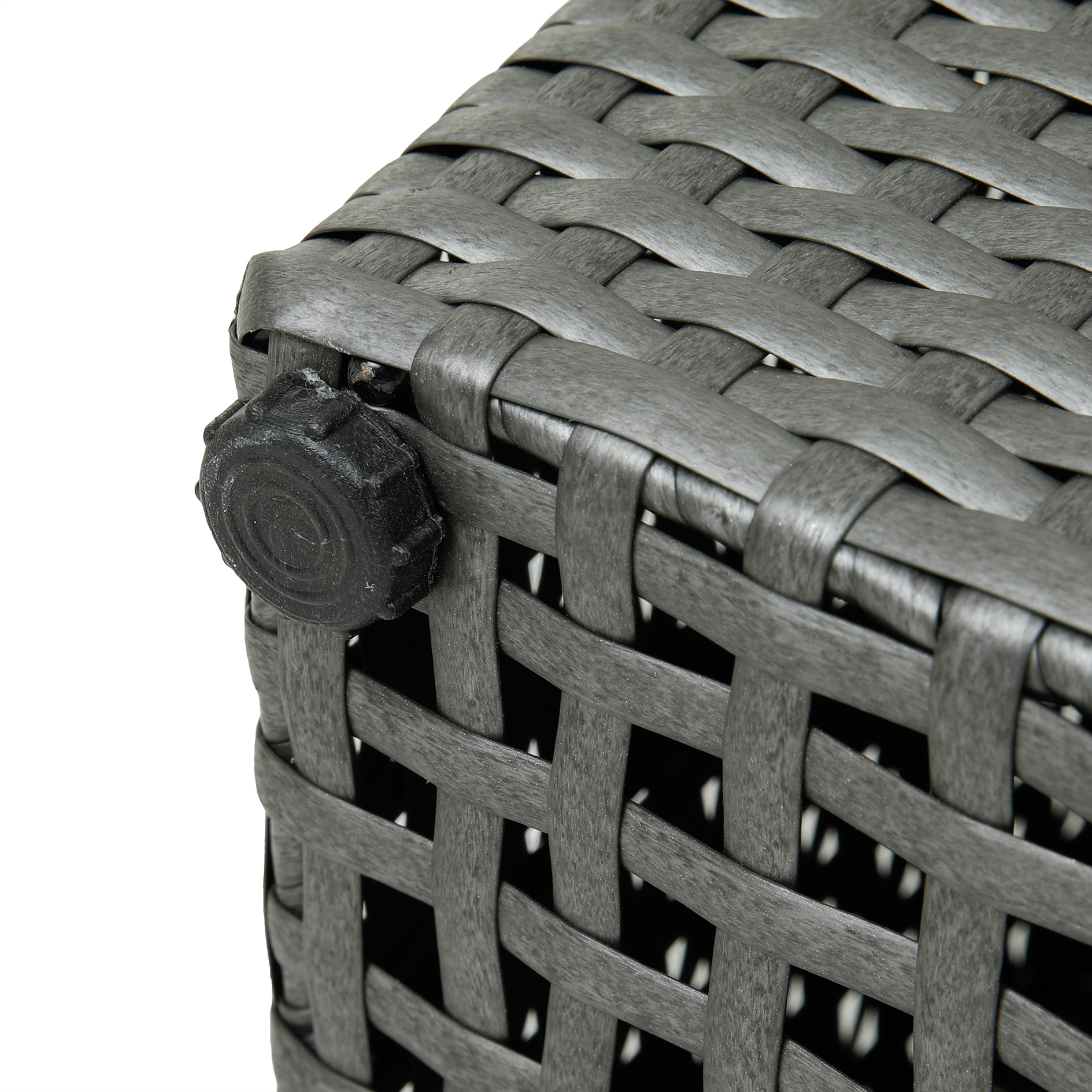 Pflanzkübel - betongrau - Polyrattan