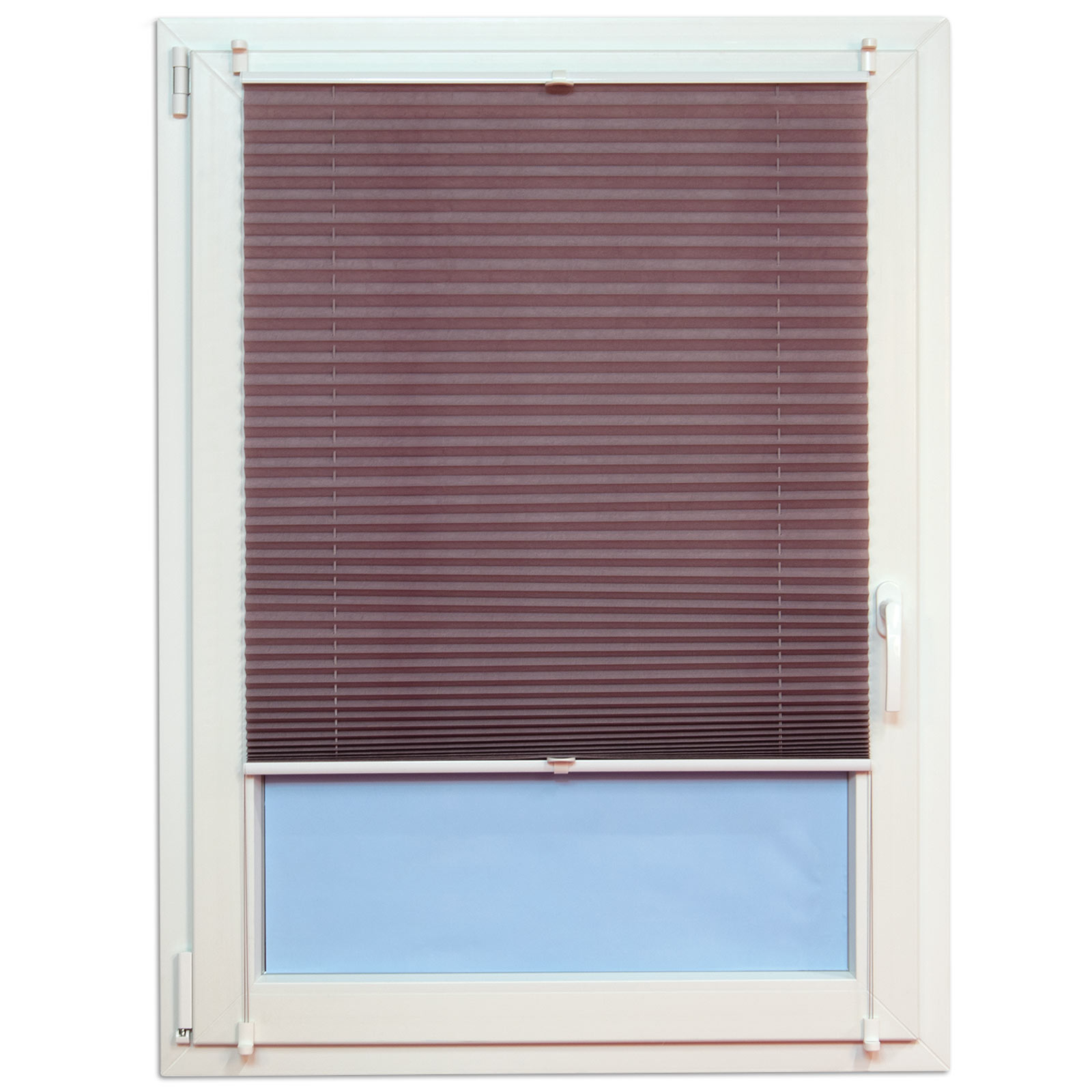 Plissee-Faltstore - mauve - 90x220 cm
