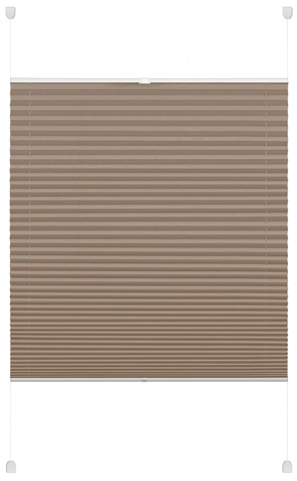 Plissee - taupe - 90x220 cm