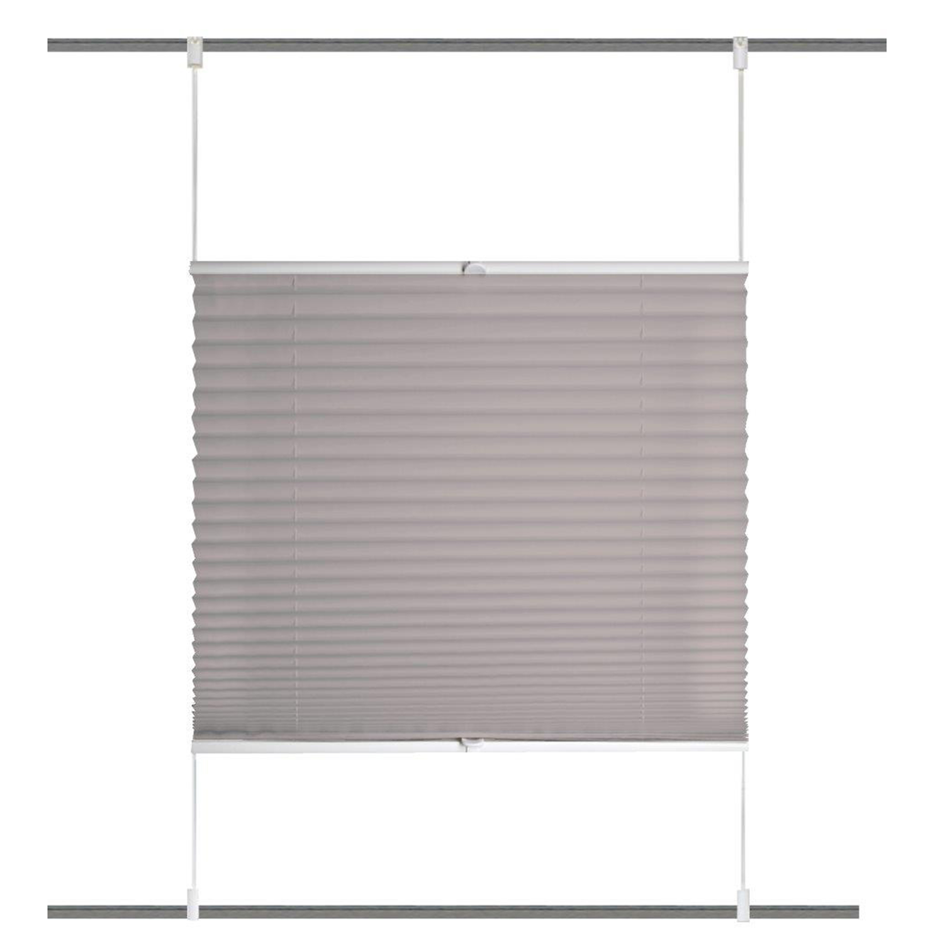 Plissee UNI DEKO - grau - 60x130 cm