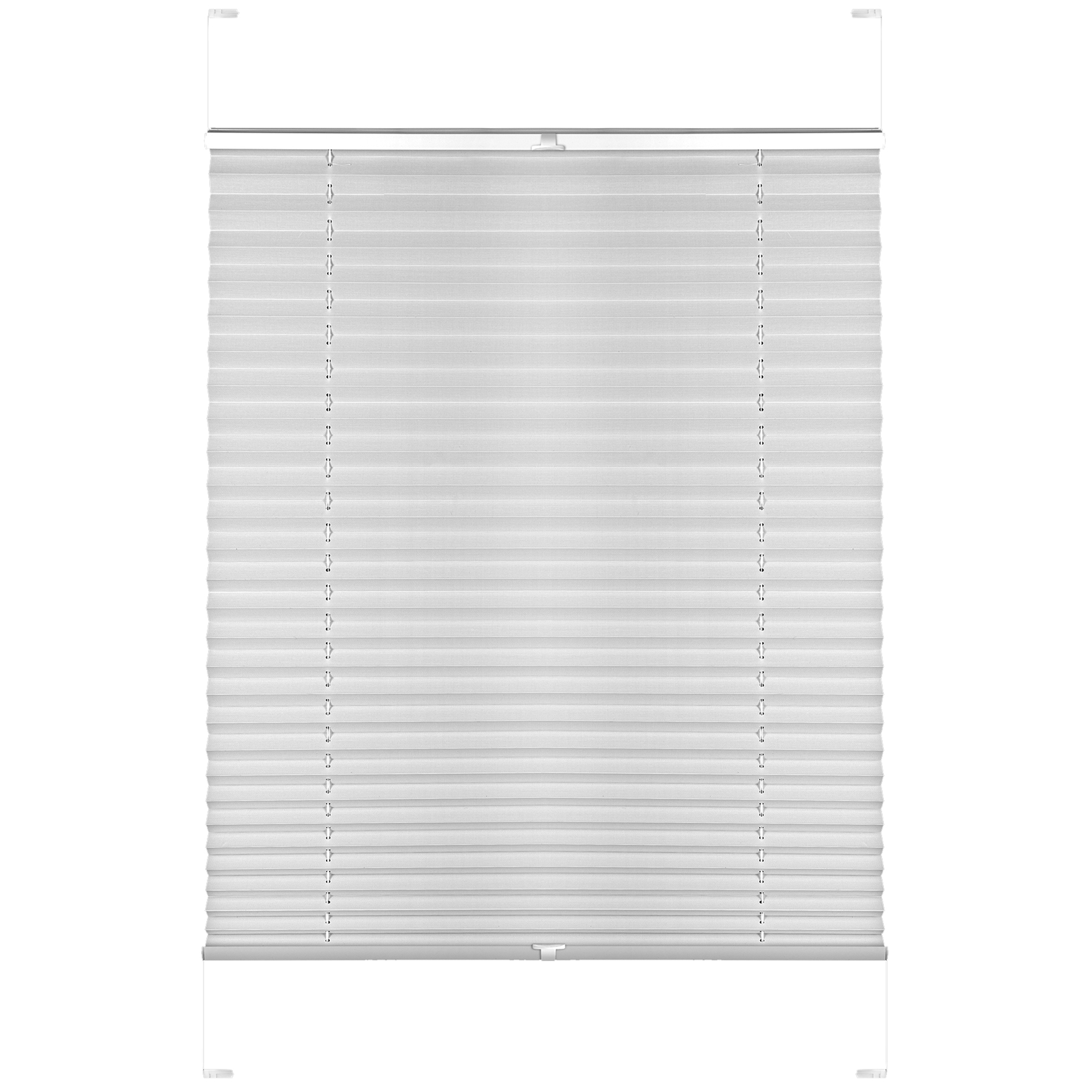 Plissee - weiß - 90x210 cm