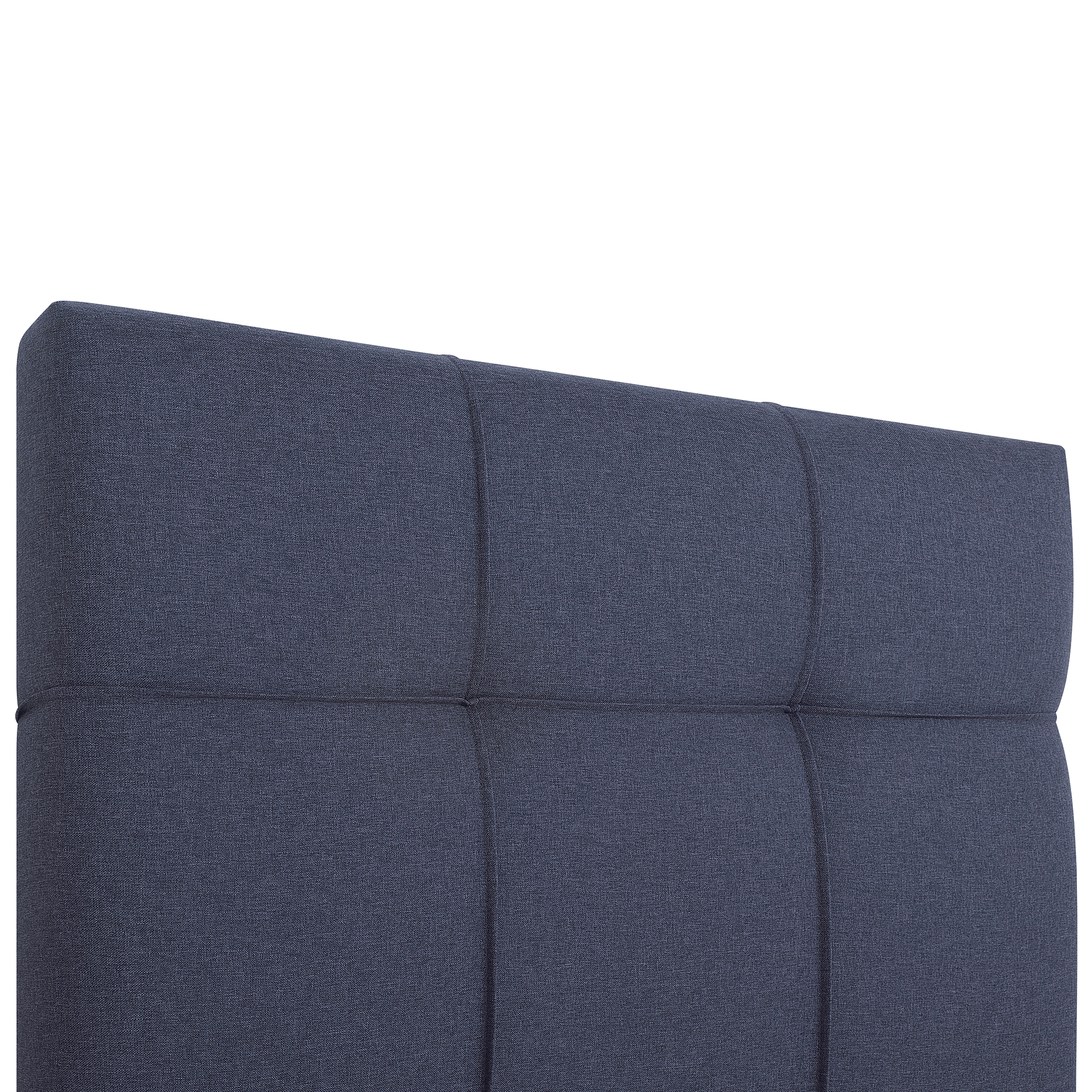 Polsterbett - grau - H3 - Bettkasten - mit Topper - 100x200 cm