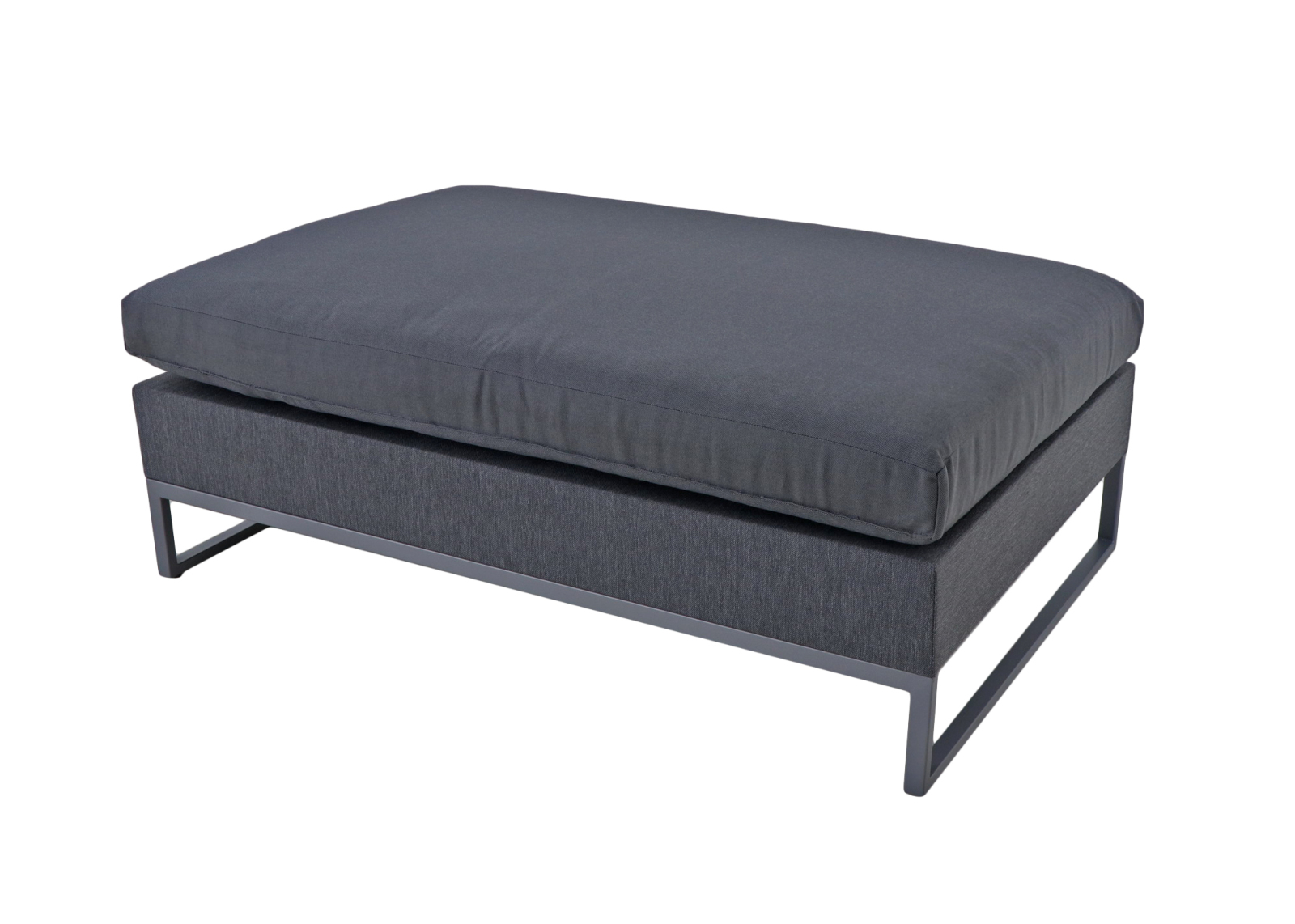 Polsterhocker YARA - grau - 140 cm breit