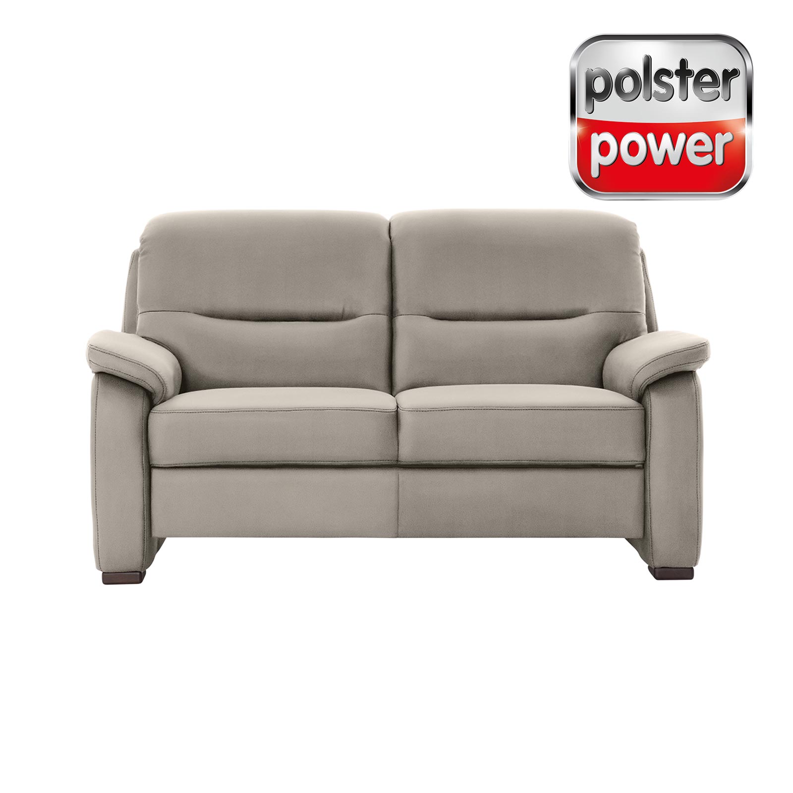 polsterpower 2-Sitzer-Sofa - Holiday alu - mit Funktionspaket