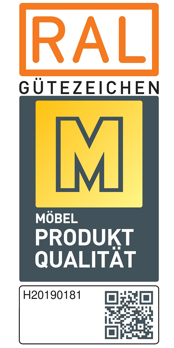 polsterpower Ecksofa - nougat - Basismodell - Anstellhocker links