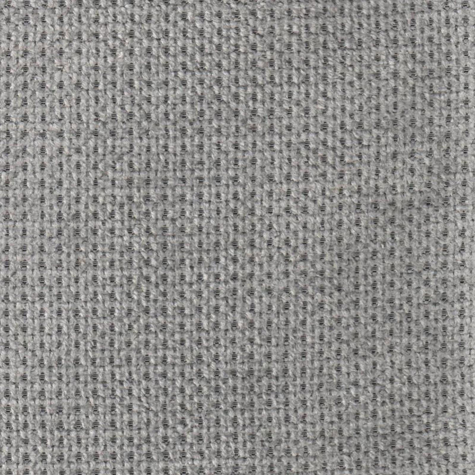 polsterpower Ecksofa - silber - Basismodell - Anstellhocker rechts
