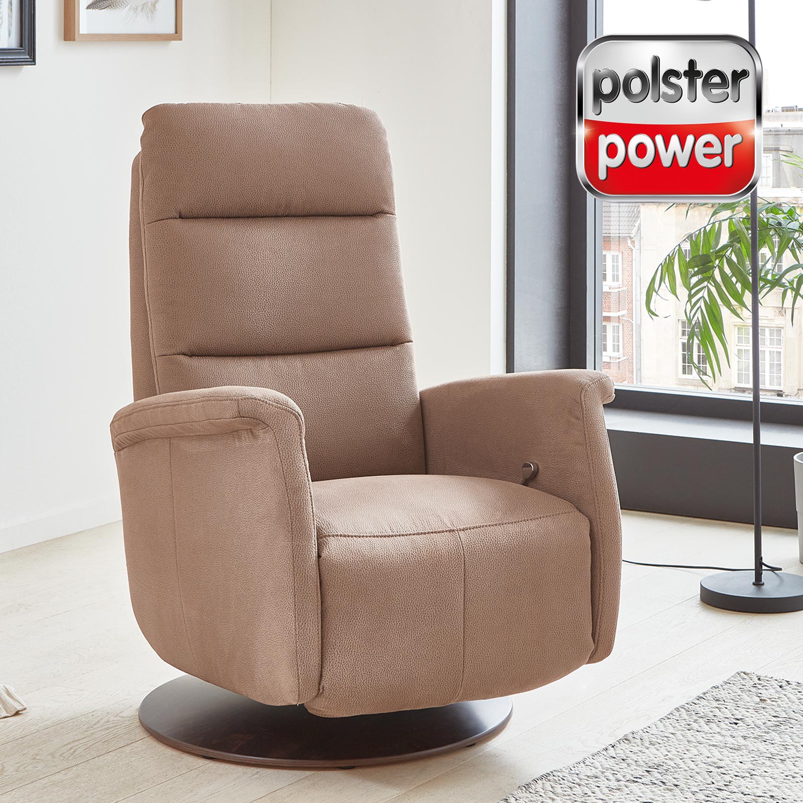 polsterpower Sessel - braun - Relaxfunktion