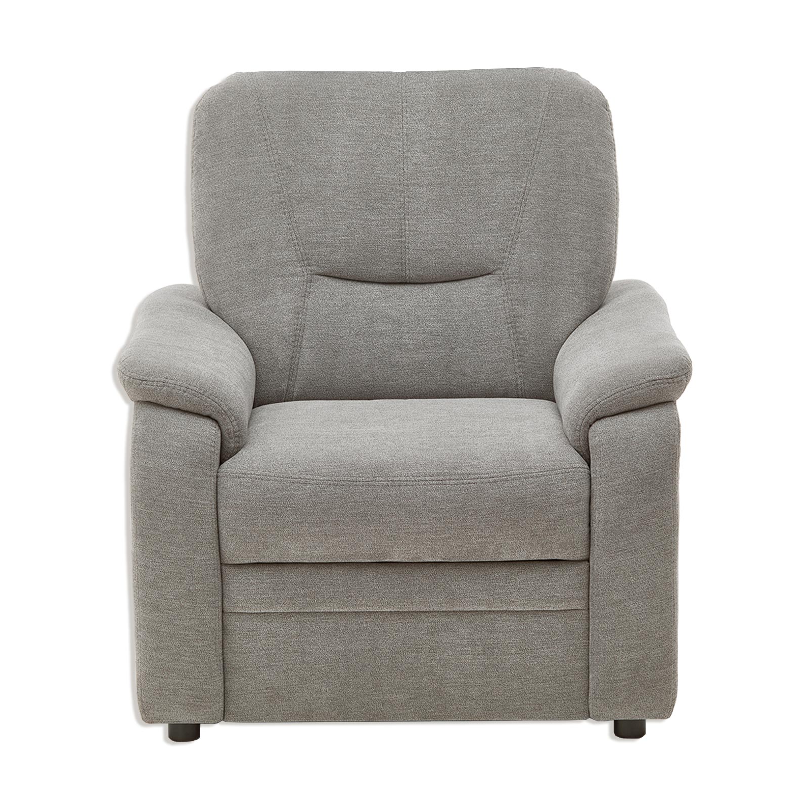 polsterpower Sessel - grau - Microchenille