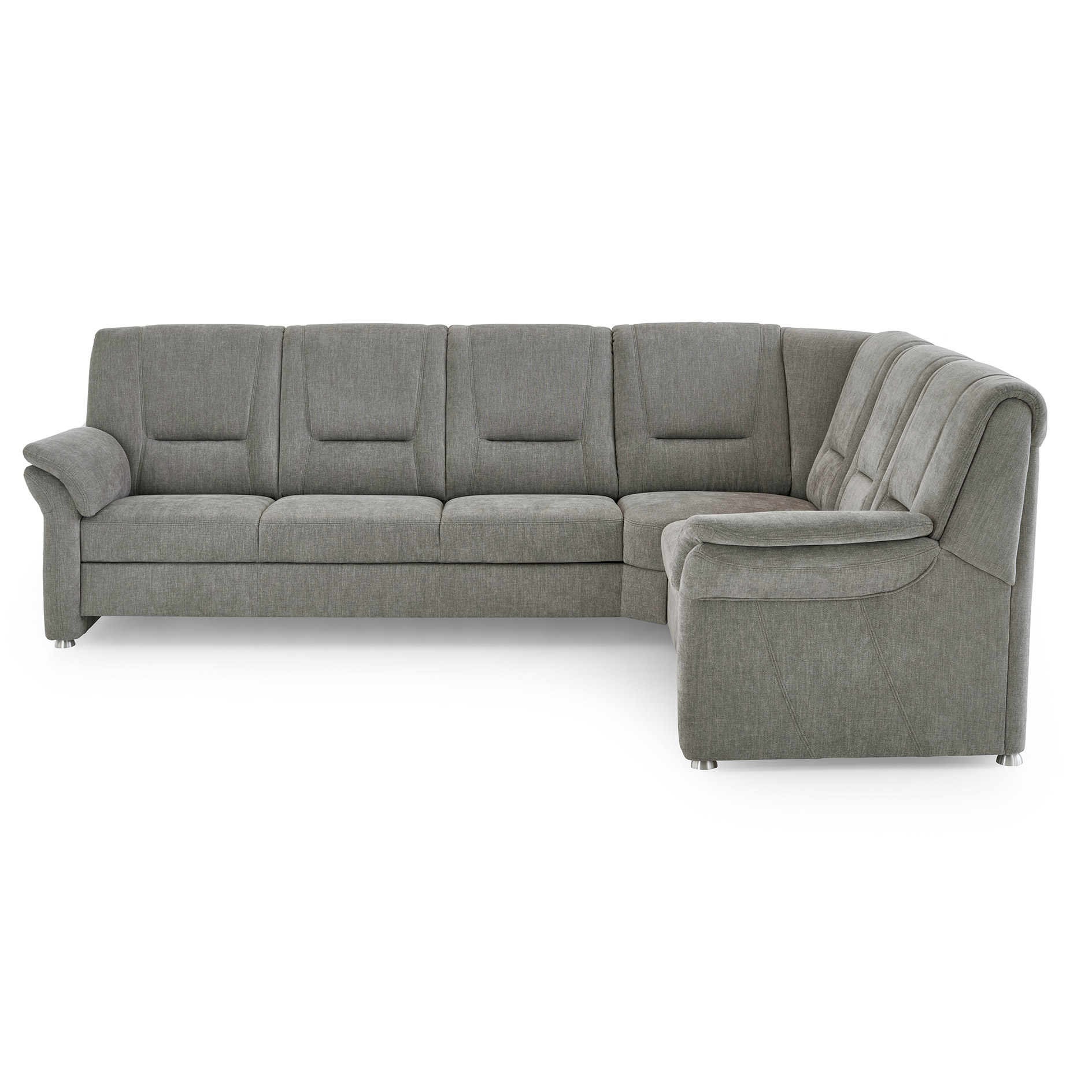 polsterpower Wohnlandschaft - grey - 3-Sitzer rechts - mit Liegefunktion