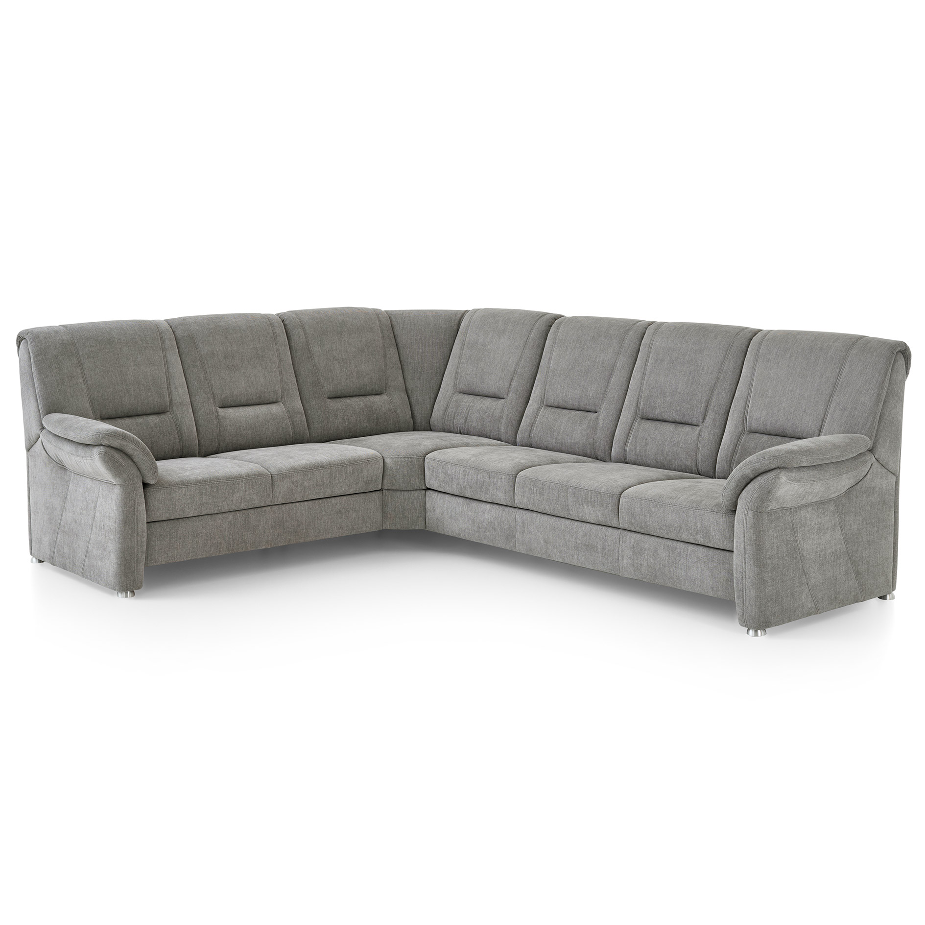 polsterpower Wohnlandschaft - grey - Chenille - 3-Sitzer rechts