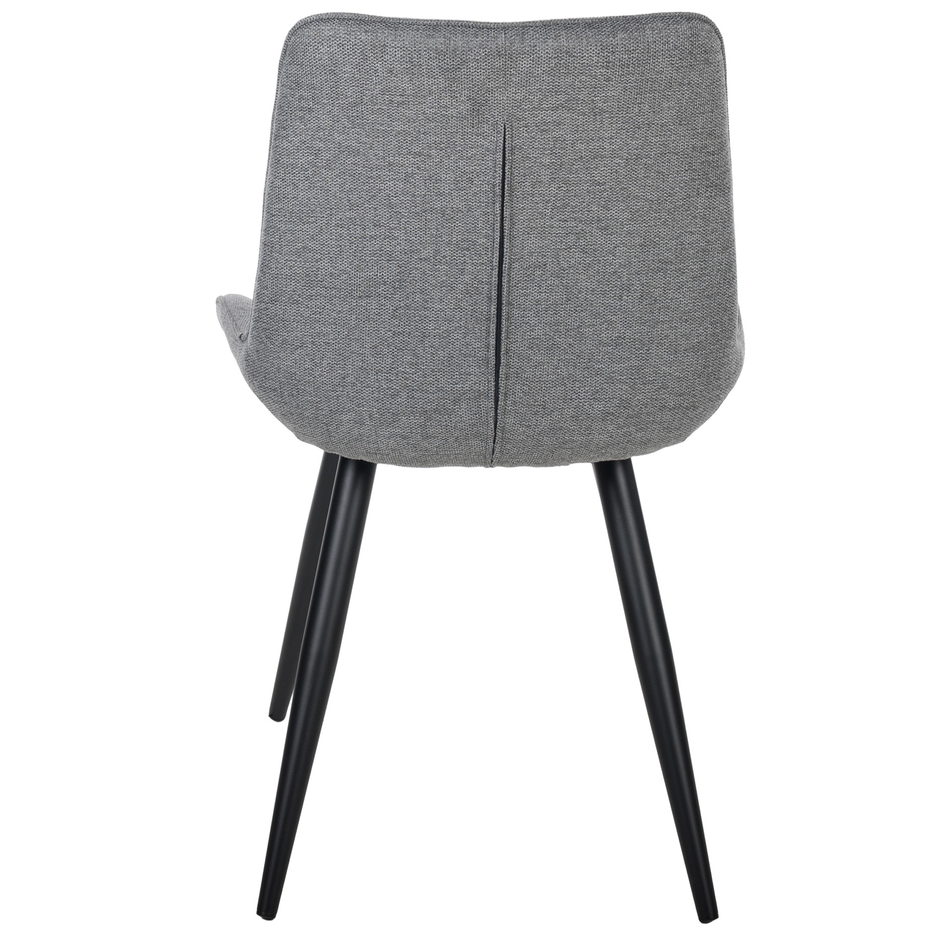 Polsterstuhl - kieselgrau-schwarz - 85 cm hoch