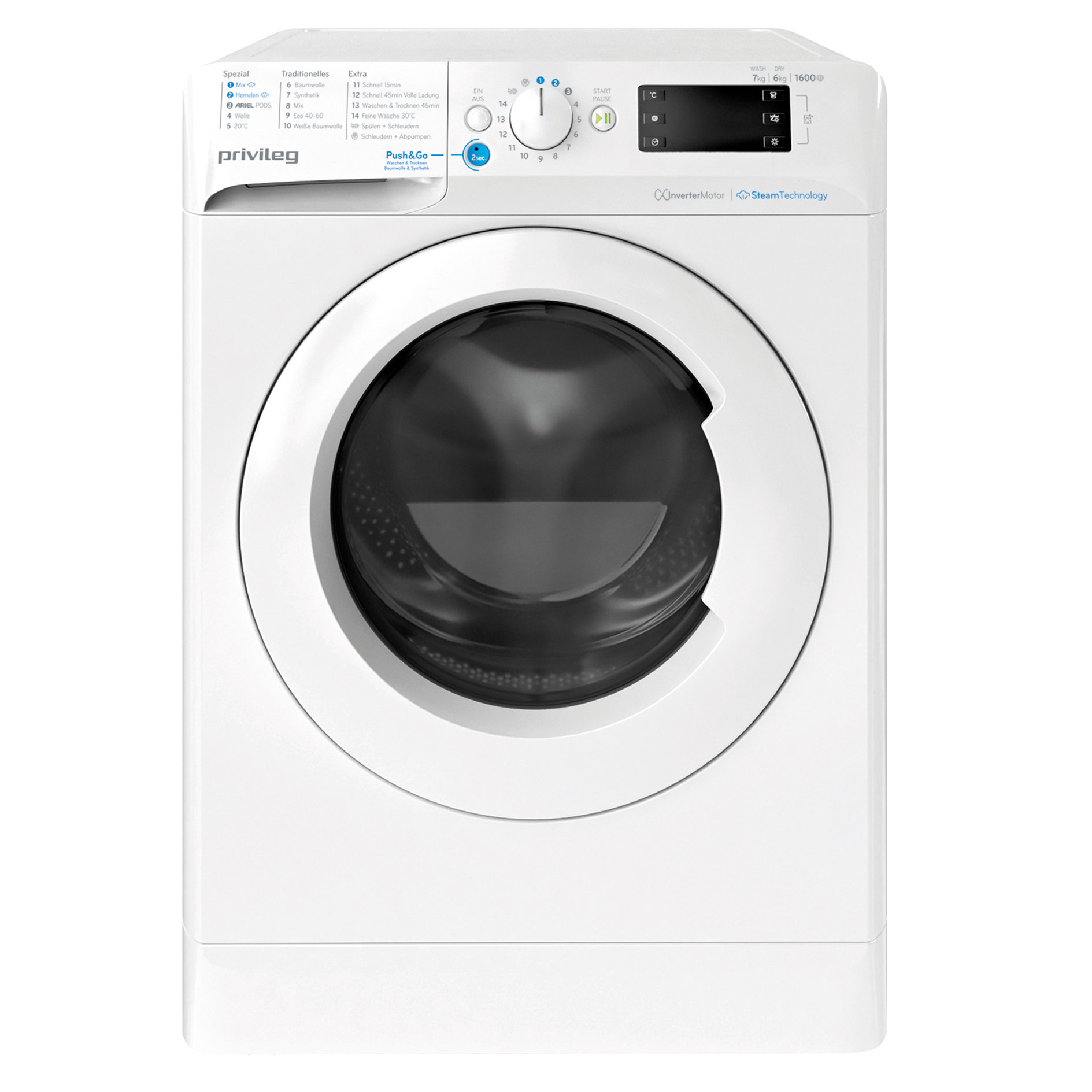 PRIVILEG Waschtrockner PWWTV X 76G6 DE N - E/D
