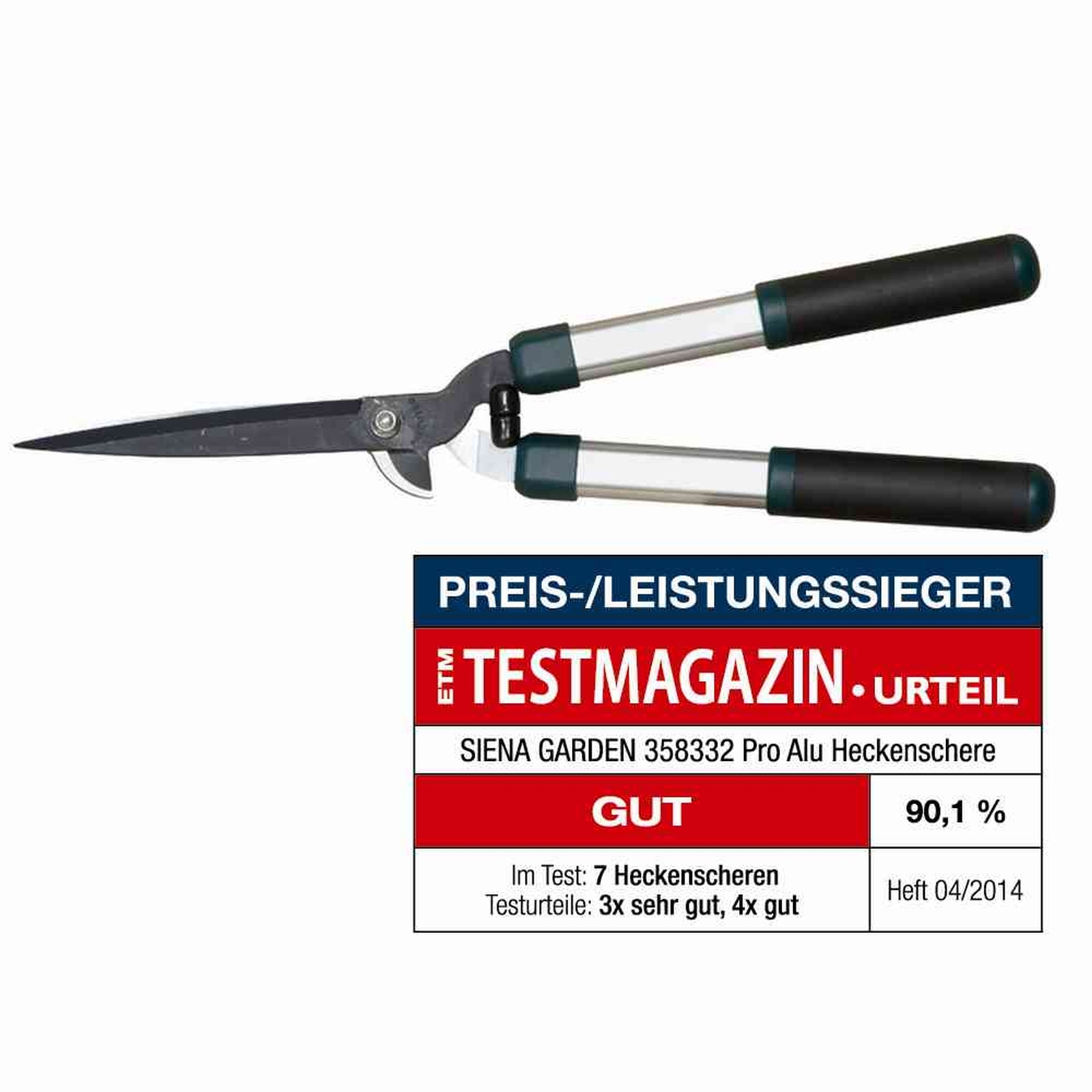 Pro Alu Heckenschere - grün-silber - 56,5 cm