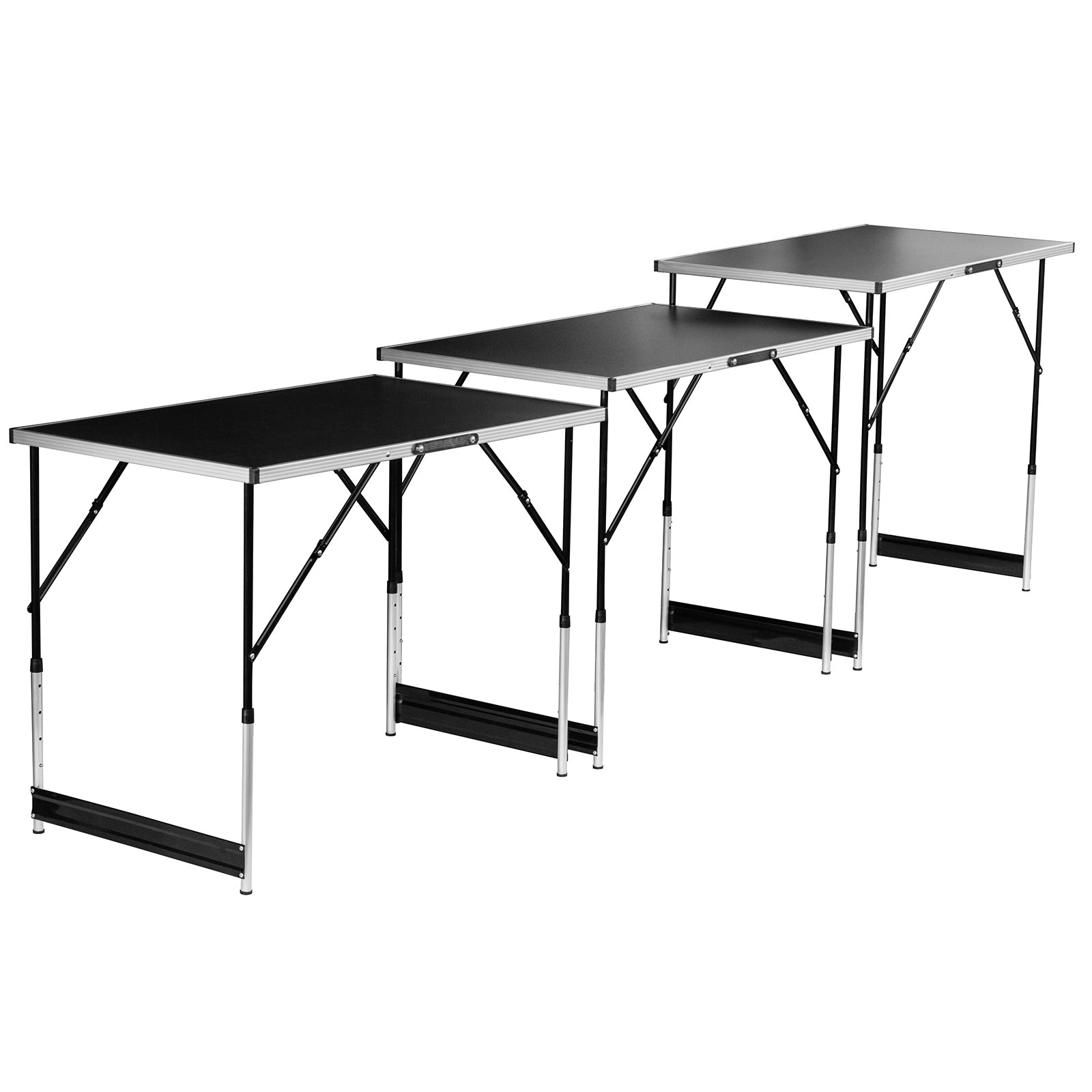 profitan 3-teiliges Mehrzwecktisch-Set - höhenverstellbar