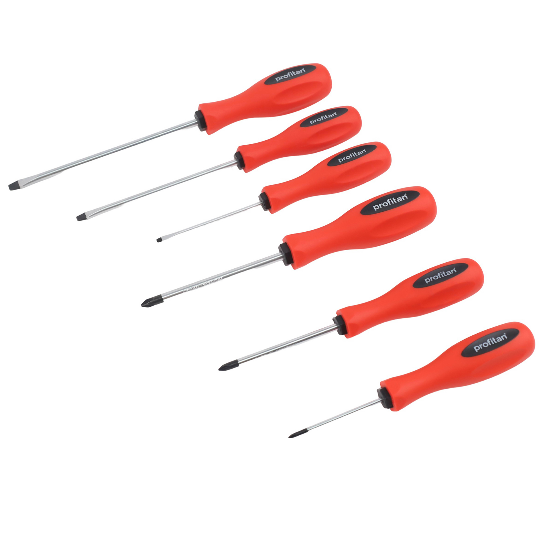 profitan 6-teiliges Schraubendreher-Set - rot