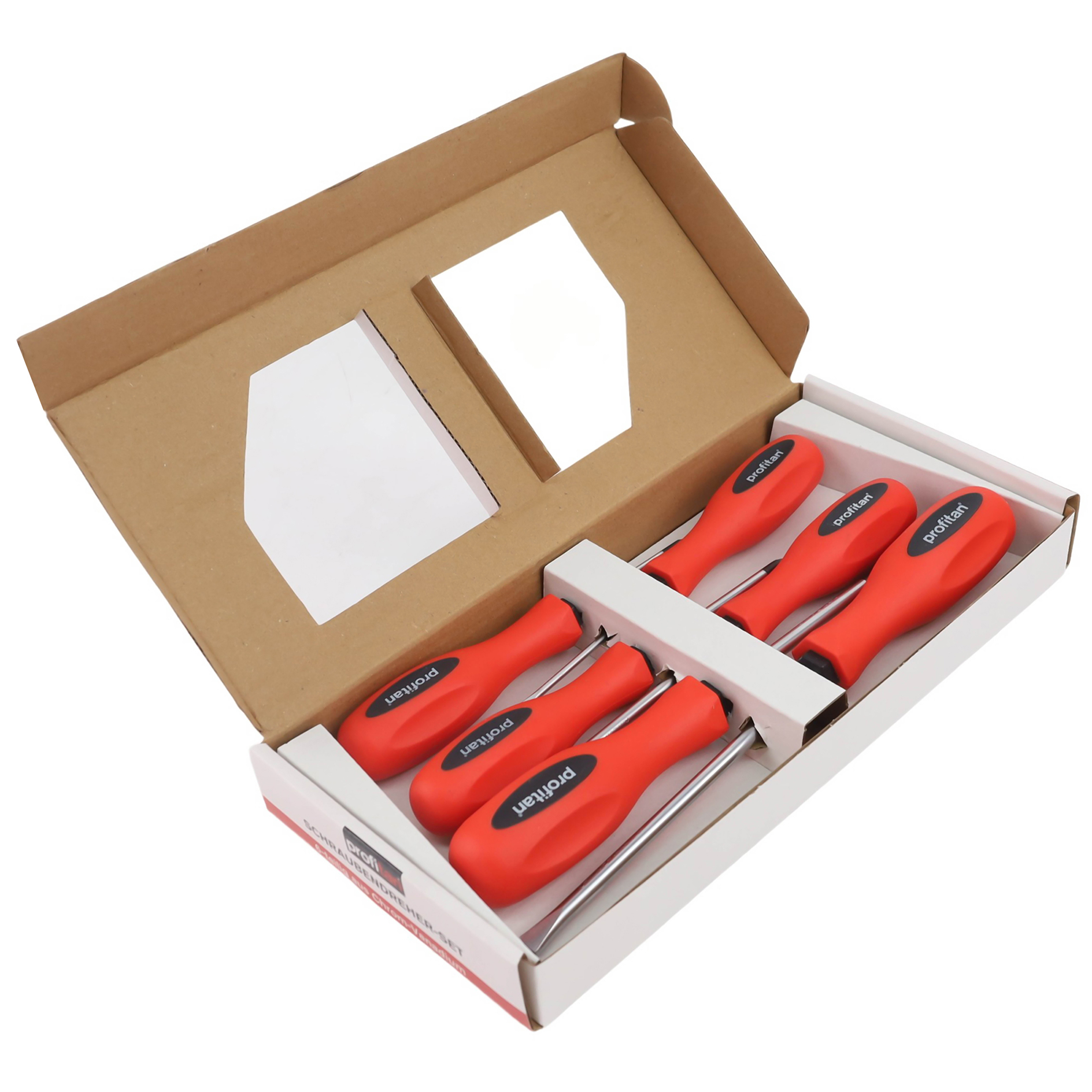 profitan 6-teiliges Schraubendreher-Set - rot