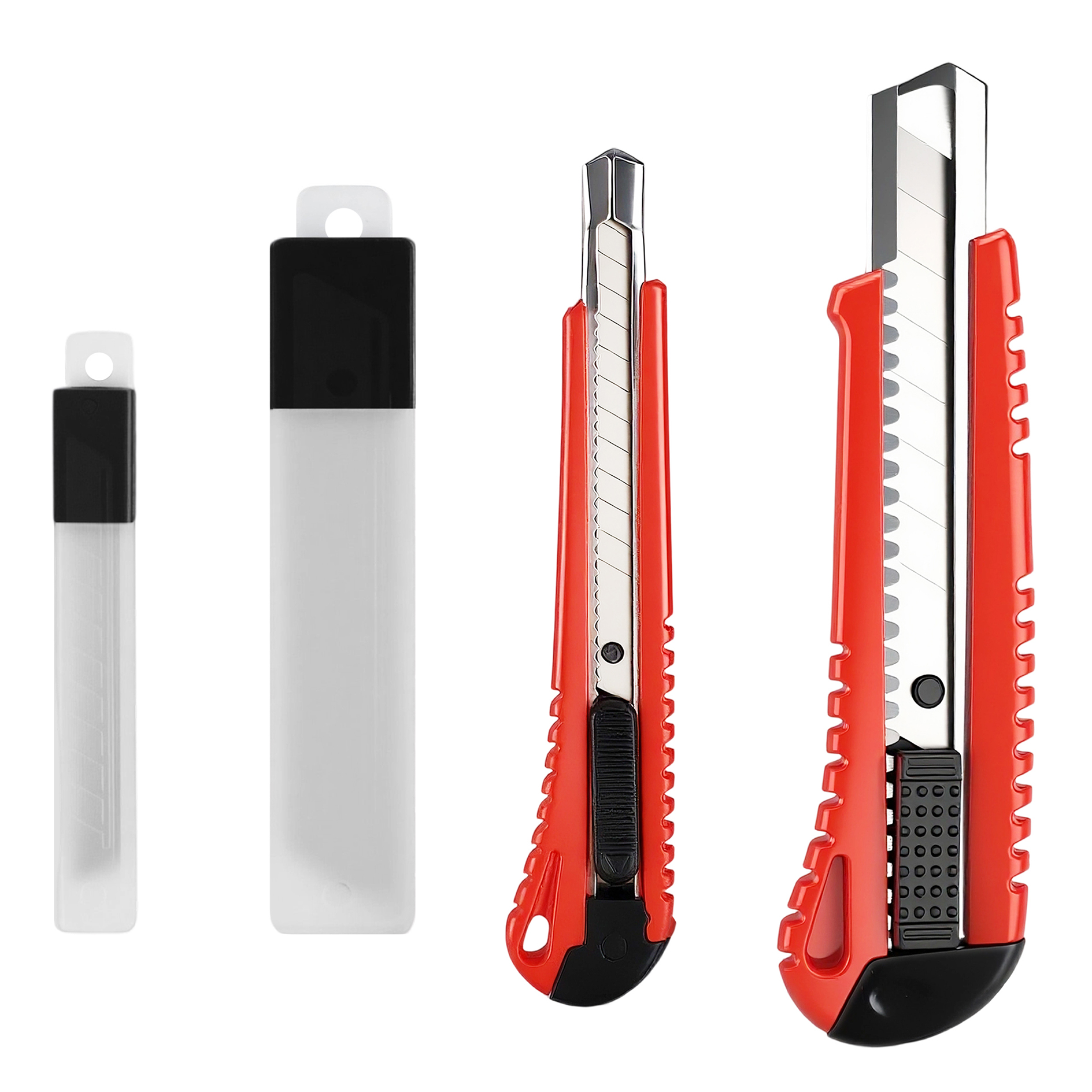 profitan Cuttermesser-Set - rot-schwarz - 4-teilig