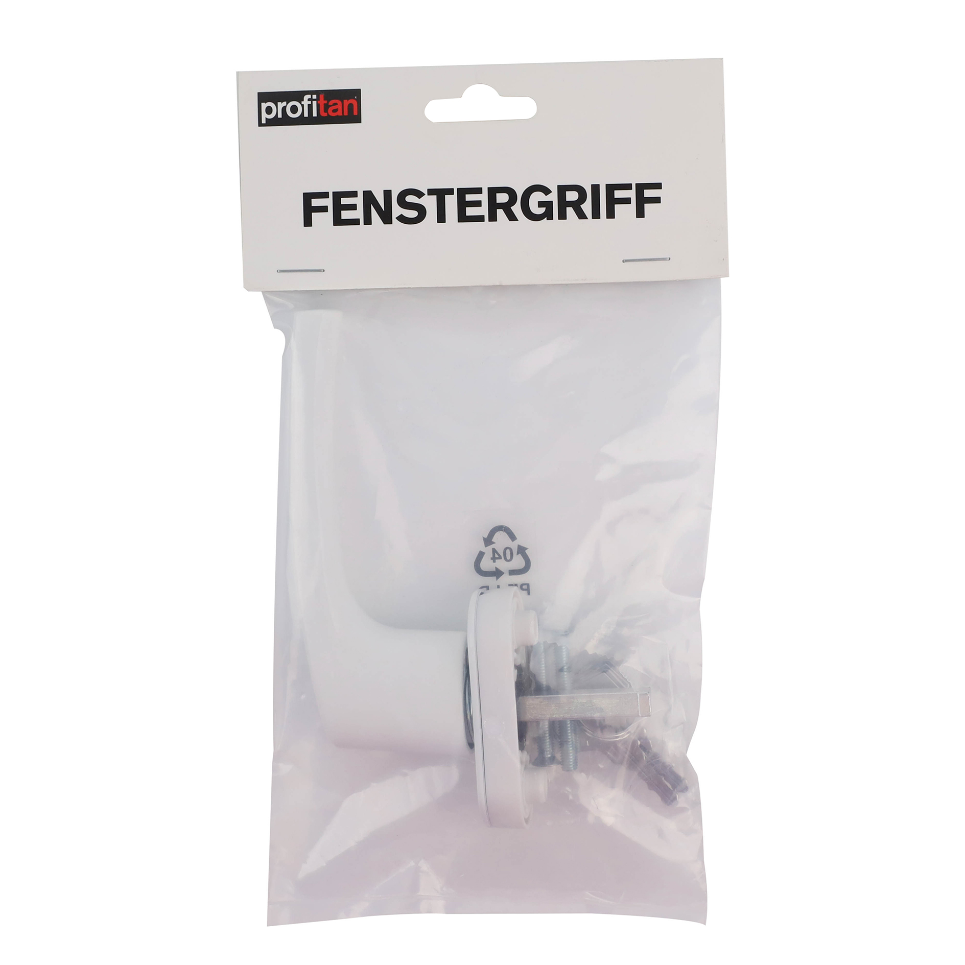 profitan Fenstergriff - weiß - Aluminium - abschließbar