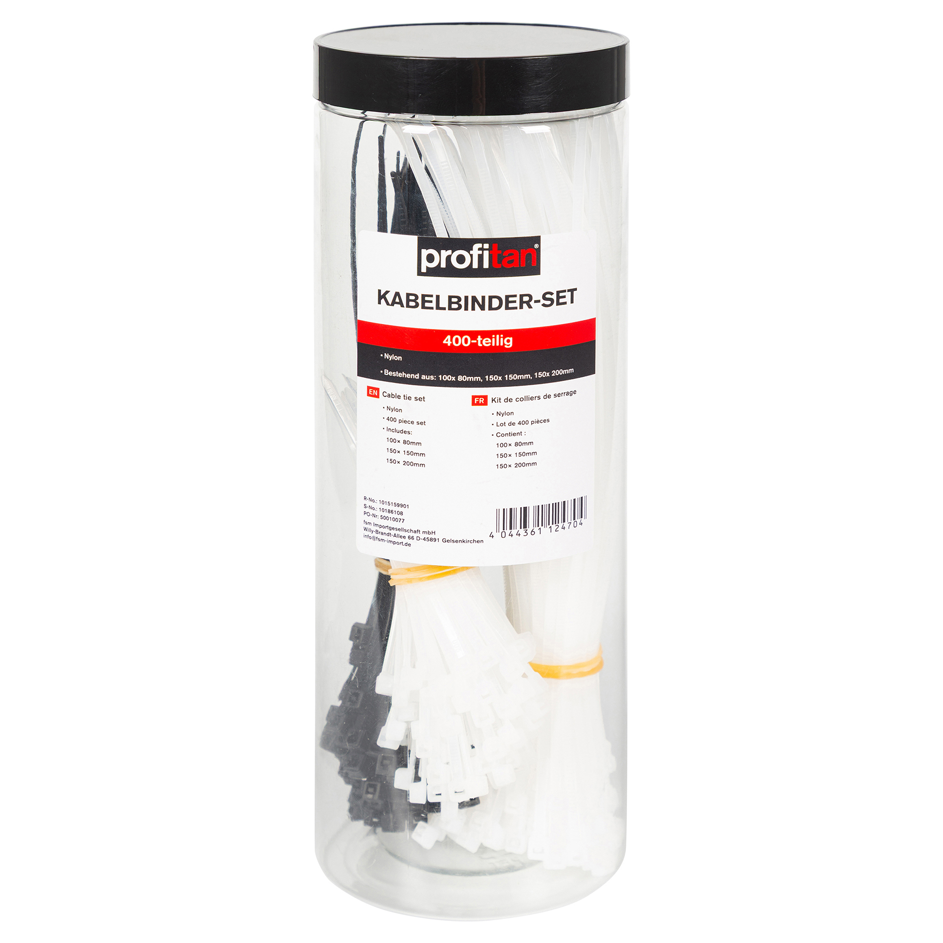profitan Kabelbinder-Set - Nylon - 400 Stück
