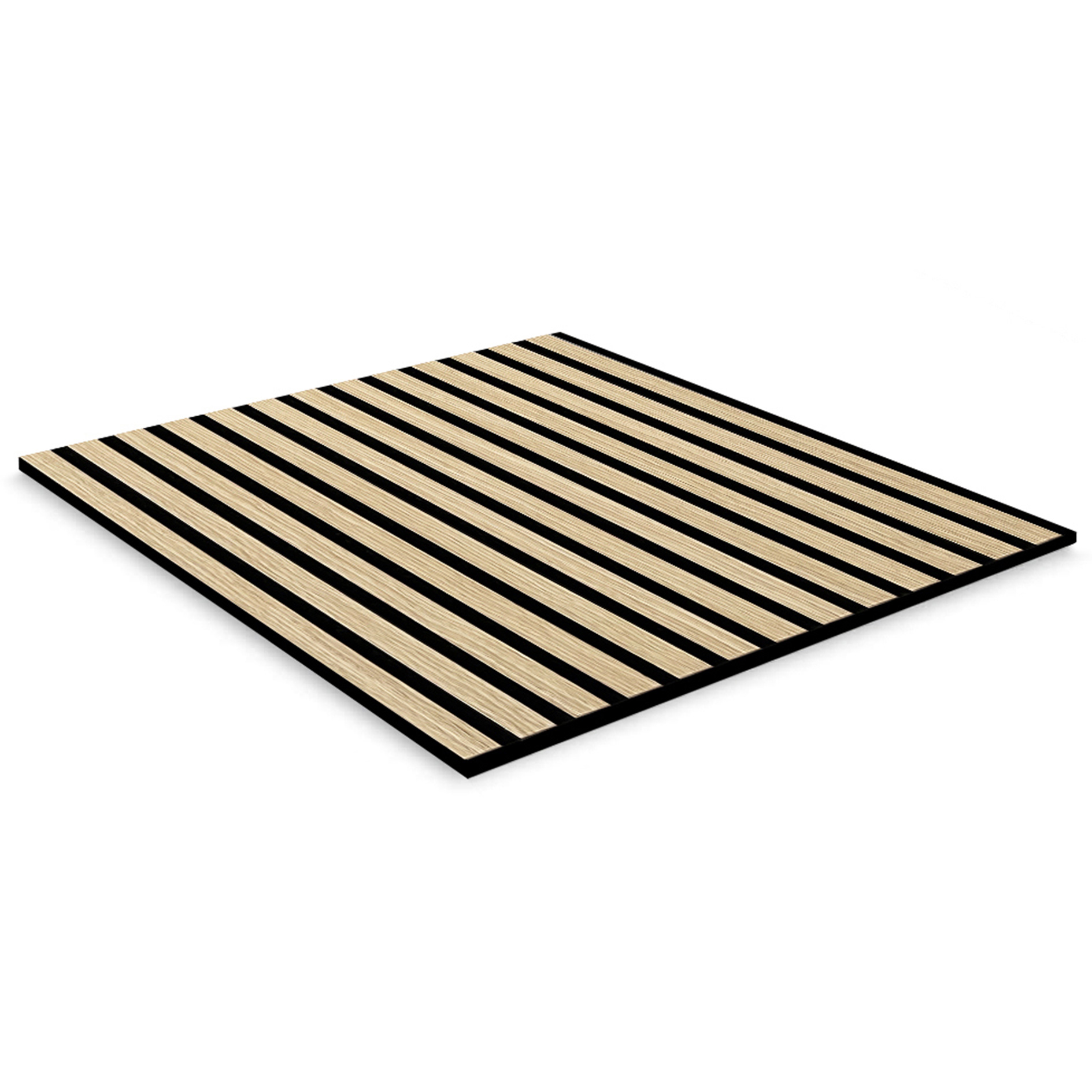 profitan Wand- und Akustikpaneel - Eiche Light - schwarz - 52x52 cm