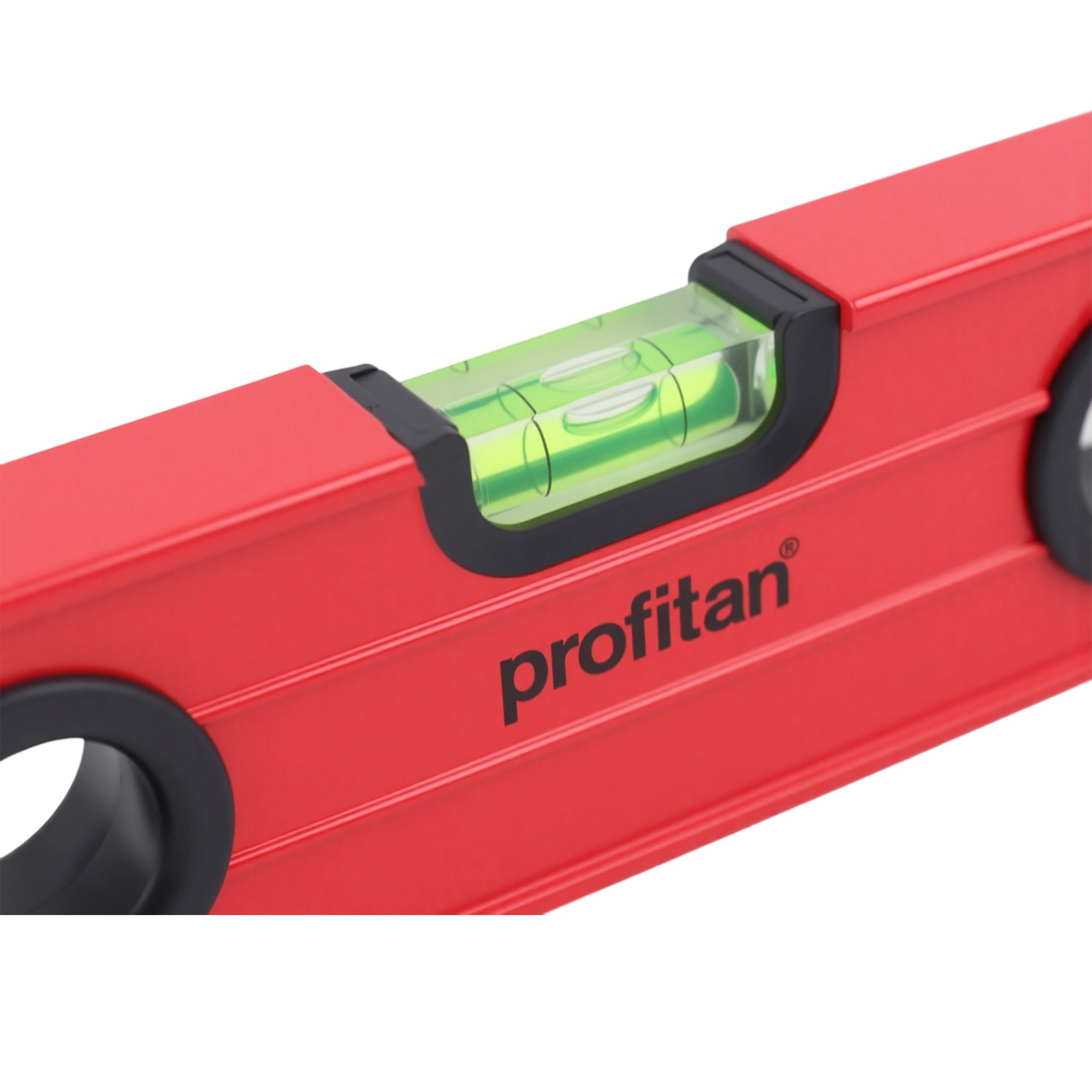 profitan Wasserwaage - rot-schwarz - Aluminium - 60 cm