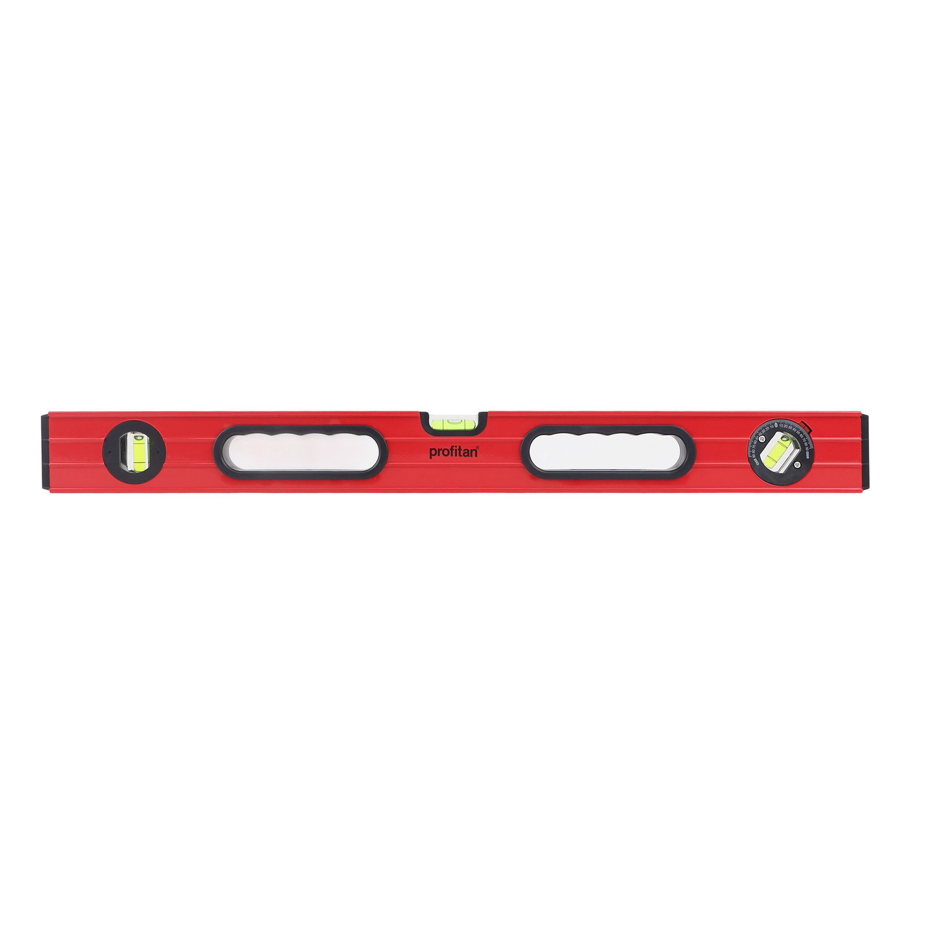 profitan Wasserwaage - rot-schwarz - Aluminium - 60 cm