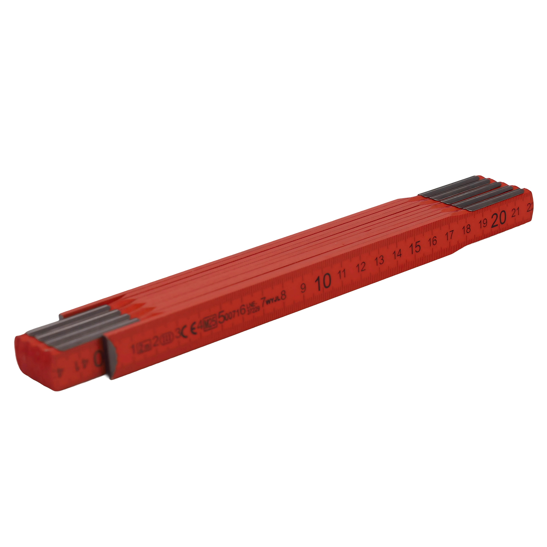 profitan Zollstock - rot - klappbar - 2 Meter